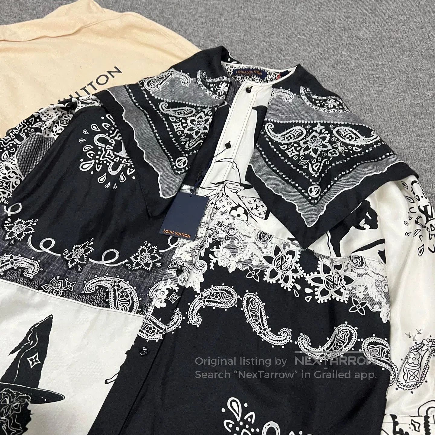 Louis Vuitton Louis Vuitton Black Logo Witch Print Shirt. Size M / US 6-8 / IT 42-44 - 5 Thumbnail