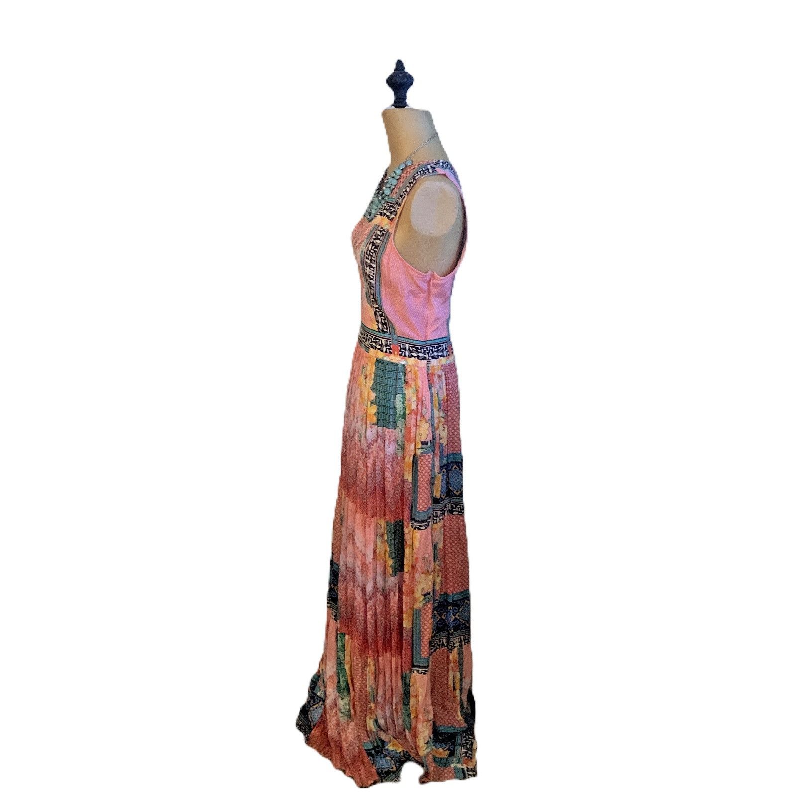 Anthropologie Anthropologie Bhanuni By Jyoti Alessandra Maxi Floral Dress Size L / US 10 / IT 46 - 5 Thumbnail