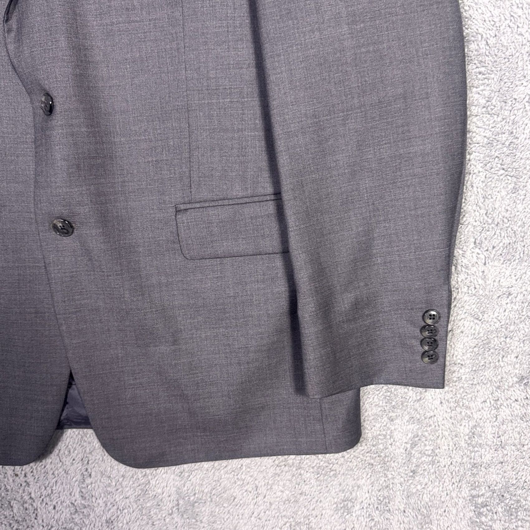 Joseph Abboud Joseph Abboud Blazer Men 44L Zignone Super 110s Wool Sport Coat Italy Size 44R - 2 Thumbnail