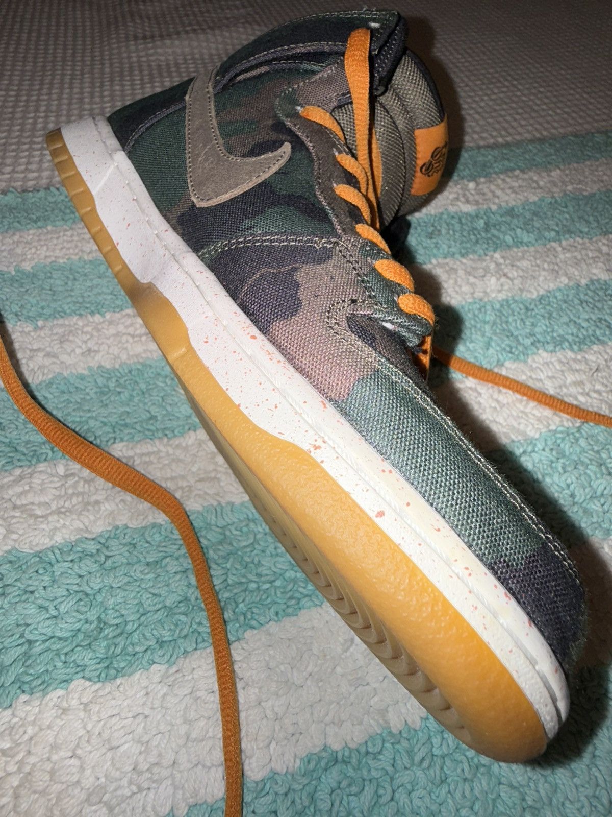 Nike Nike “FiveOneO” SB Dunk Hi Camo 510, VVNDS! Tried-on once! Size US 11.5 / EU 44-45 - 15 Thumbnail