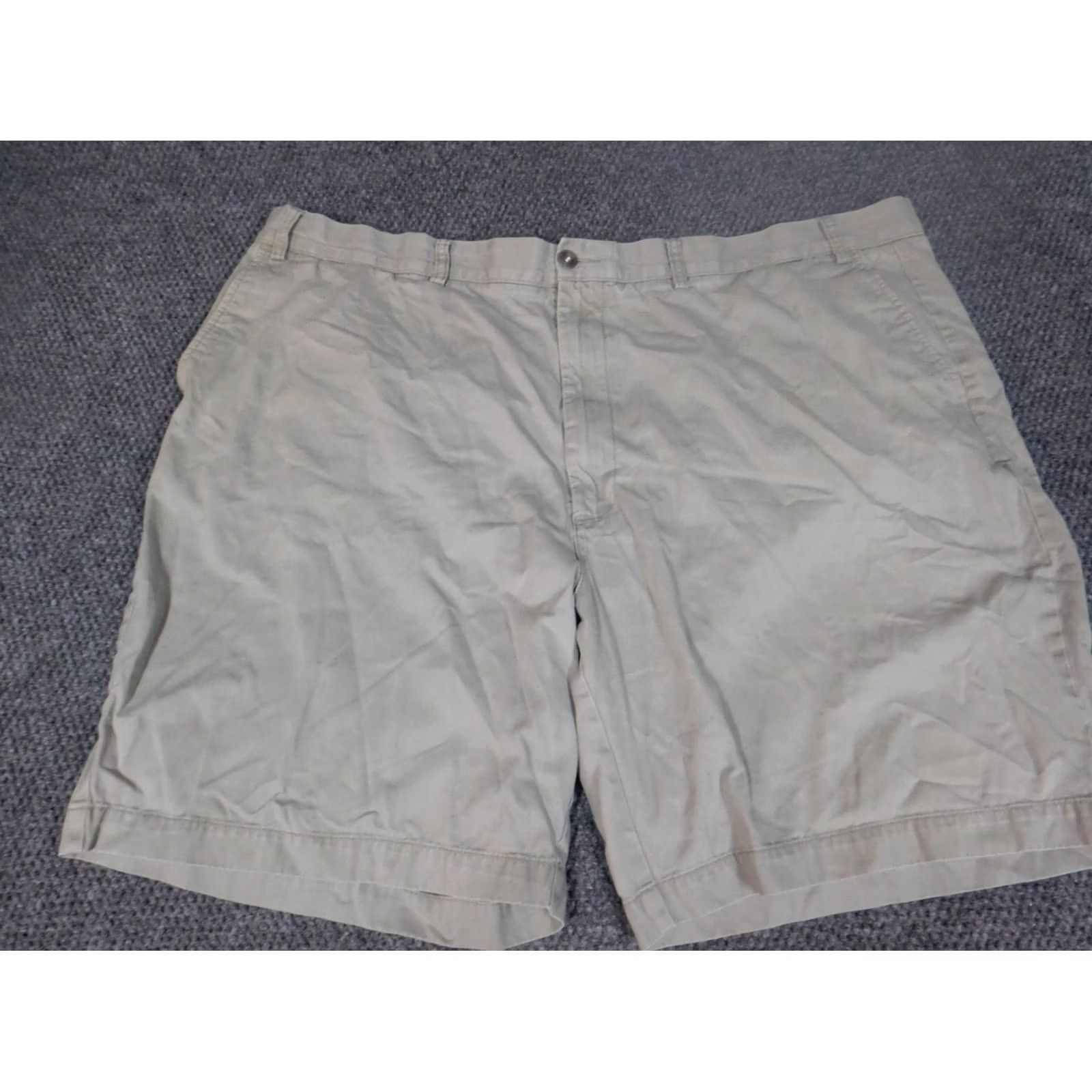 Roundtree & Yorke Roundtree & Yorke Mens Shorts 47 Beige Relaxed Cargo Knit Flat Front Breathable Logo Casual Regular Men Size US 30 / EU 46 - 2 Thumbnail