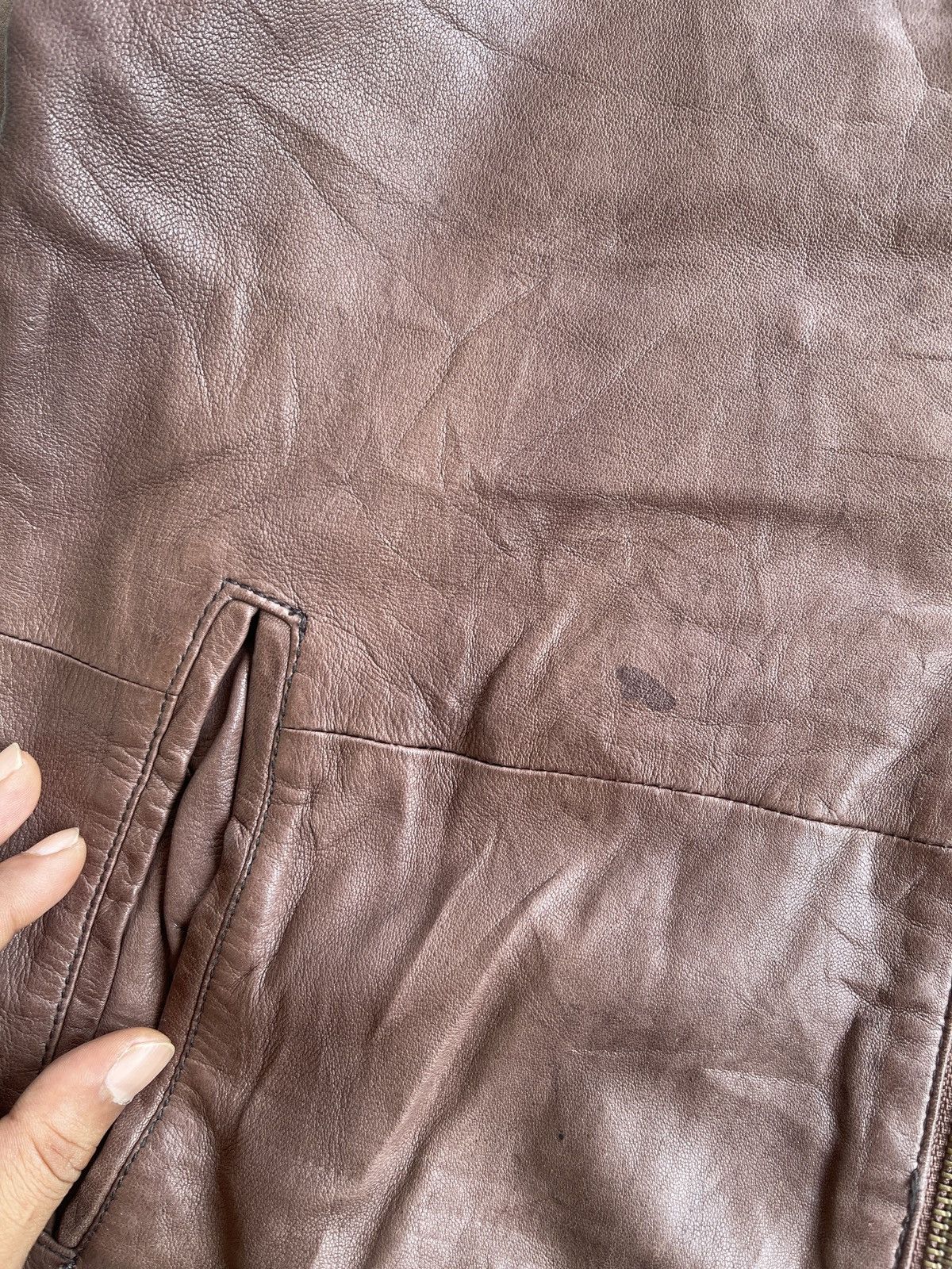 Vintage San Francisco Sheepskin Racer Biker Jacket Size US L / EU 52-54 / 3 - 18 Thumbnail