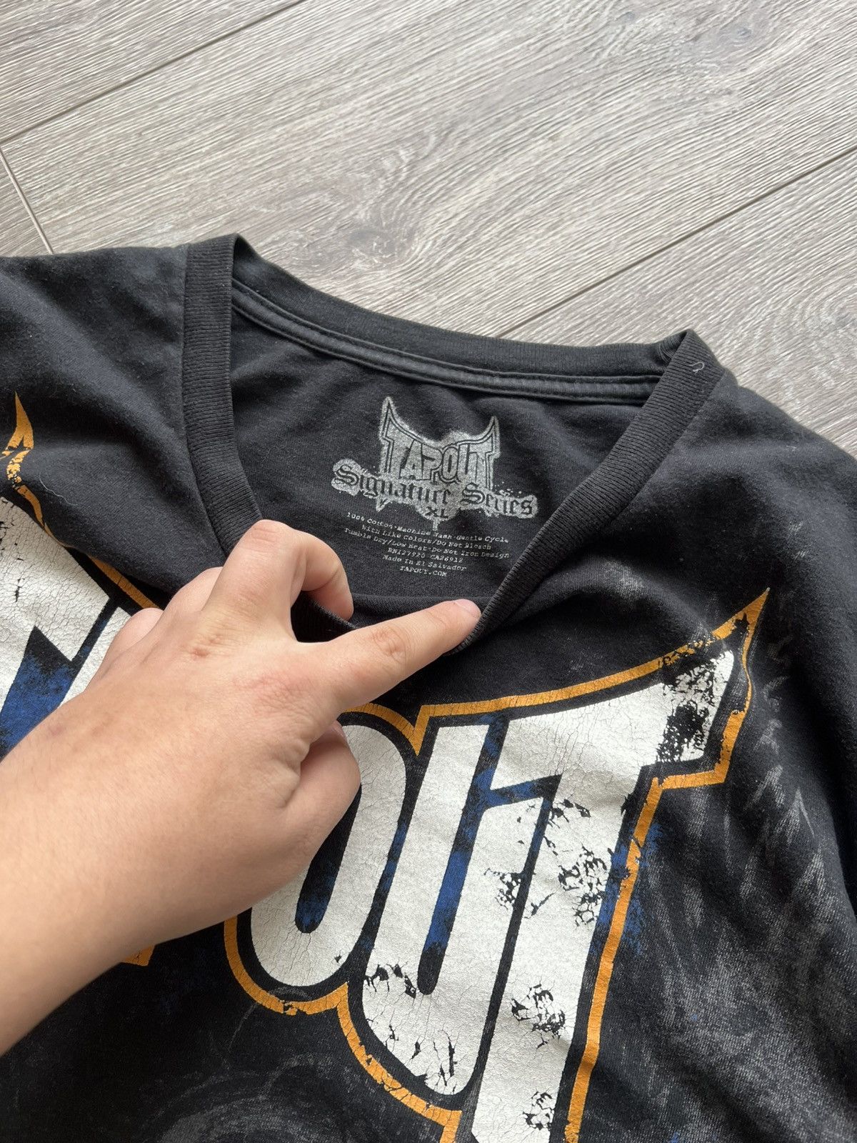 Vintage Vintage Tapout T-Shirt Size US XL / EU 56 / 4 - 9 Thumbnail