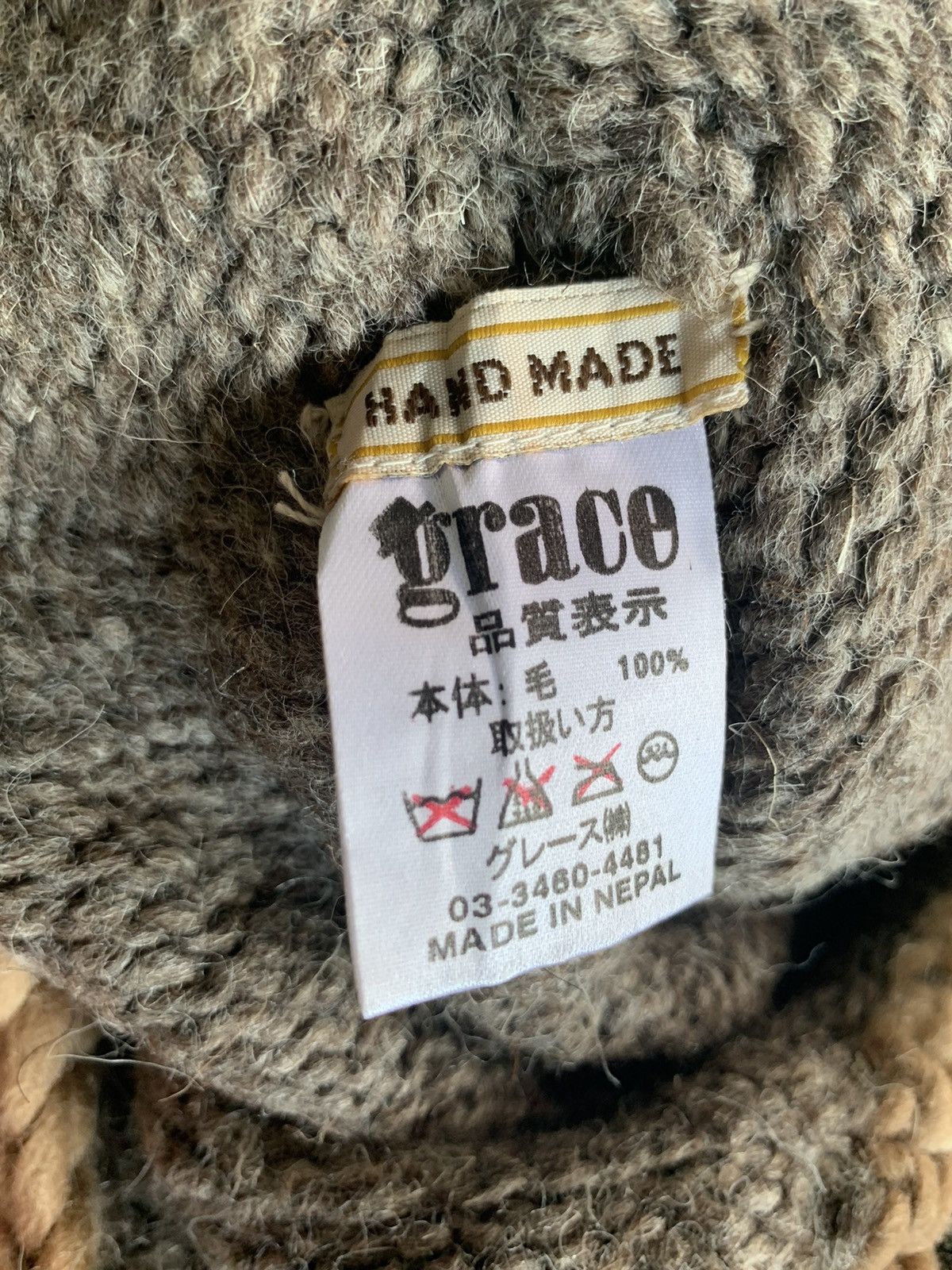 Japanese Brand × Kapital × Vintage Grace Knitted Earflap Wool Beanie Hats Size ONE SIZE - 9 Thumbnail