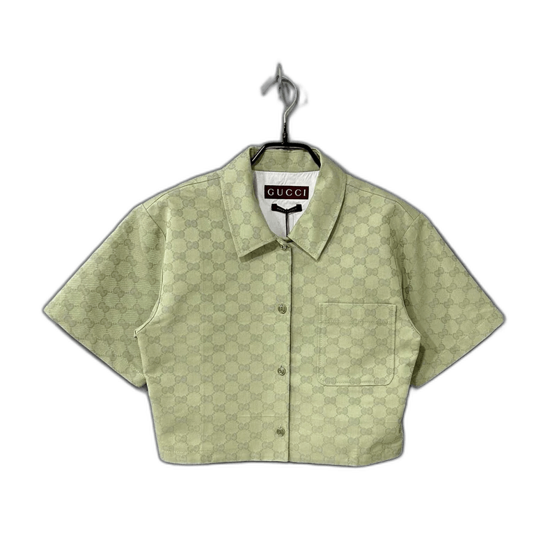 Gucci New Avocado Print Short Sleeve Jacket-2505 Size M / US 6-8 / IT 42-44 - 1 Thumbnail