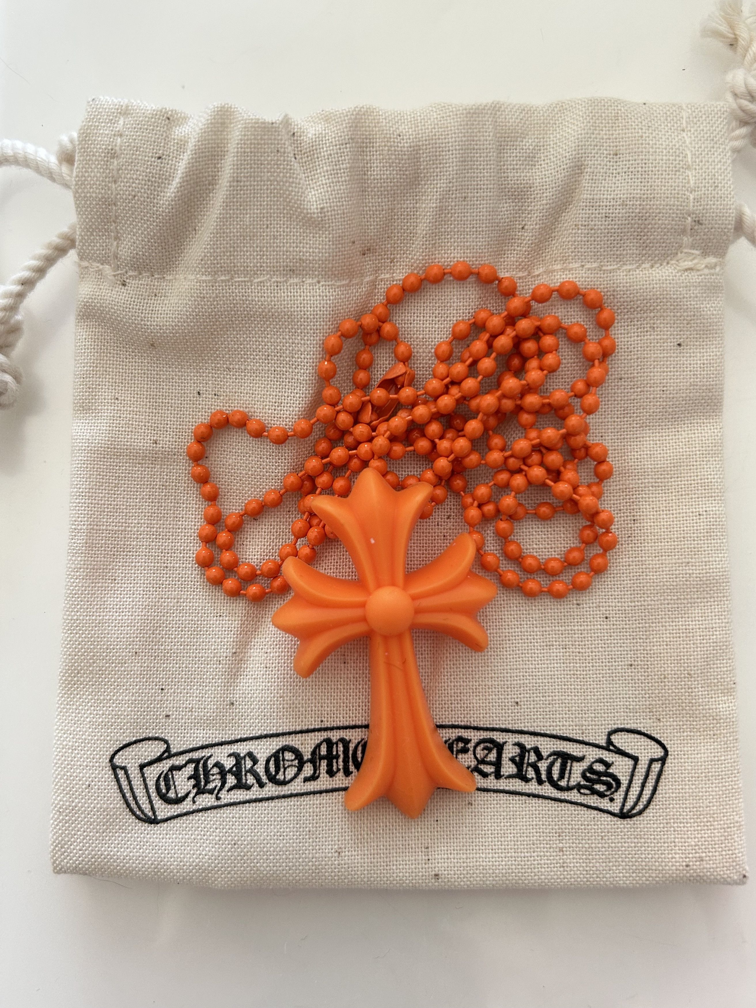 Chrome Hearts Chrome Hearts Orange Silicon Cross Size ONE SIZE - 1 Thumbnail