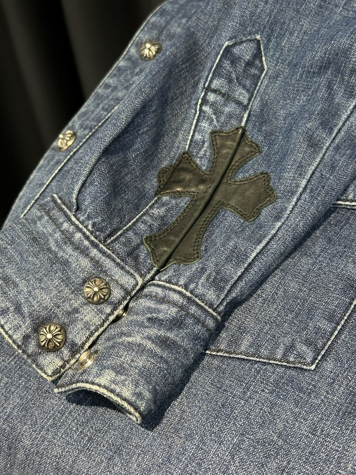Chrome Hearts Chrome Hearts Vintage Denim Western Size US M / EU 48-50 / 2 - 6 Thumbnail