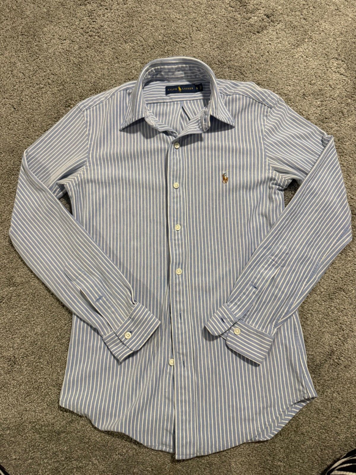 Ralph Lauren Ralph Lauren Blue Stripe Cotton Button Down Preppy Pony S Size US S / EU 44-46 / 1 - 1 Thumbnail