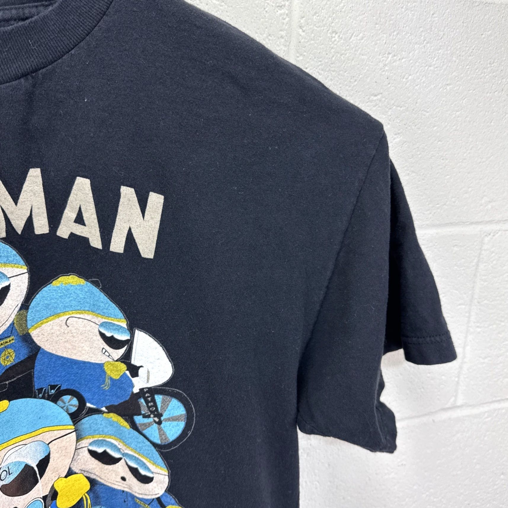 Vintage VINTAGE South Park Cartman Respect My Authority Black T Shirt XL Mens Crew Neck Short Sleeve Cotton Logo 1990s 90s Cartoon Funny Graphic Print T-Shirt Size US XL / EU 56 / 4 - 7 Thumbnail
