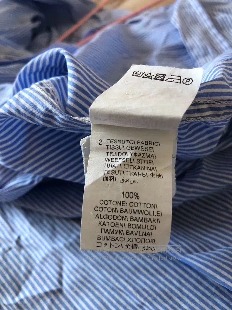 Brunello Cucinelli Brunello Cucinelli Blue Stripe Slim Shirt. Size US L / EU 52-54 / 3 - 8 Thumbnail