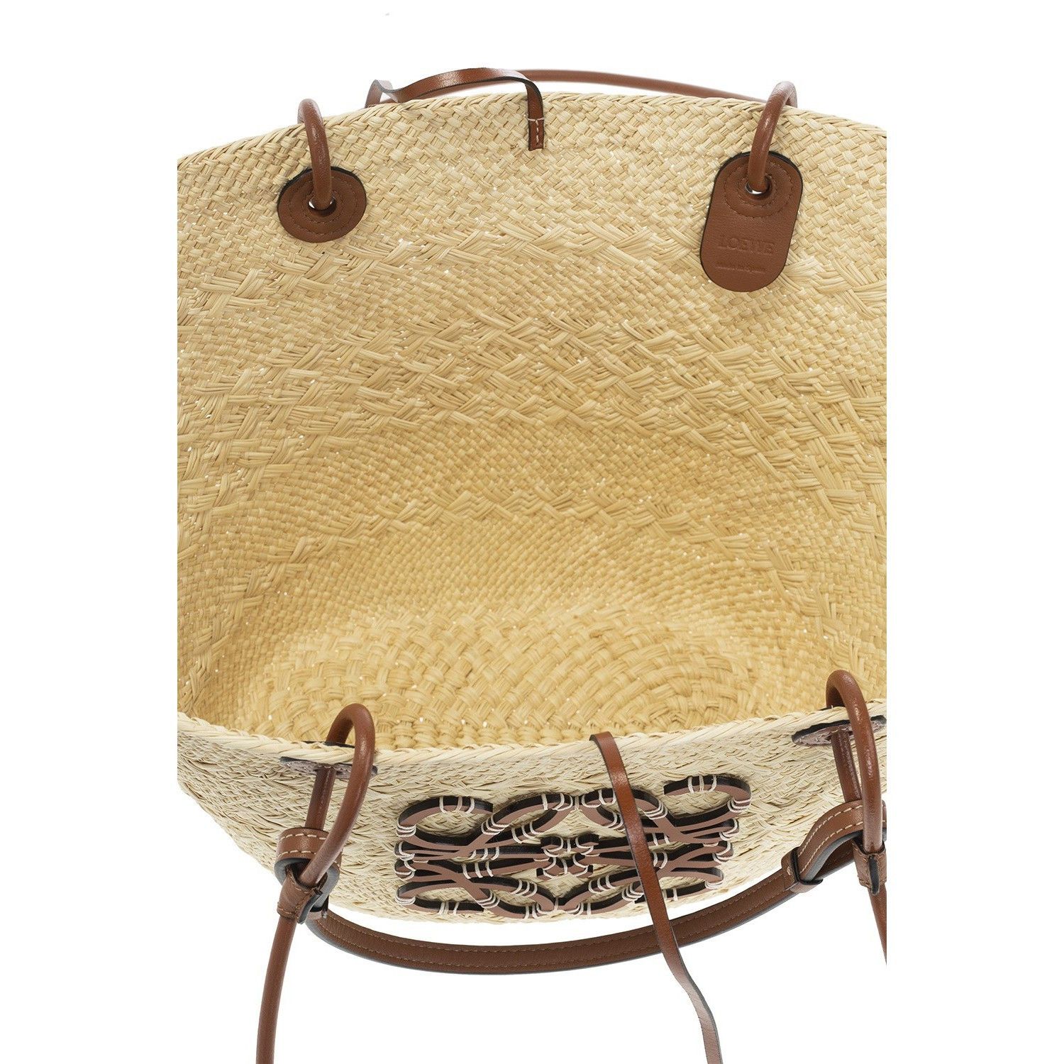 Loewe LOEWE $1250 Natural/Tan Medium Raffia Tote Bag New & Authent Size ONE SIZE - 4 Thumbnail