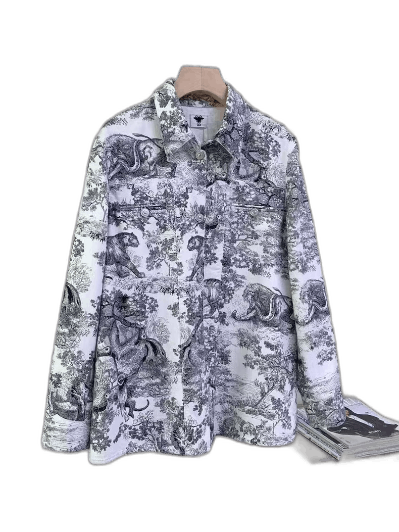 Dior Dior Jungle Zoo Denim Jacket Size US M / EU 48-50 / 2 - 1 Thumbnail