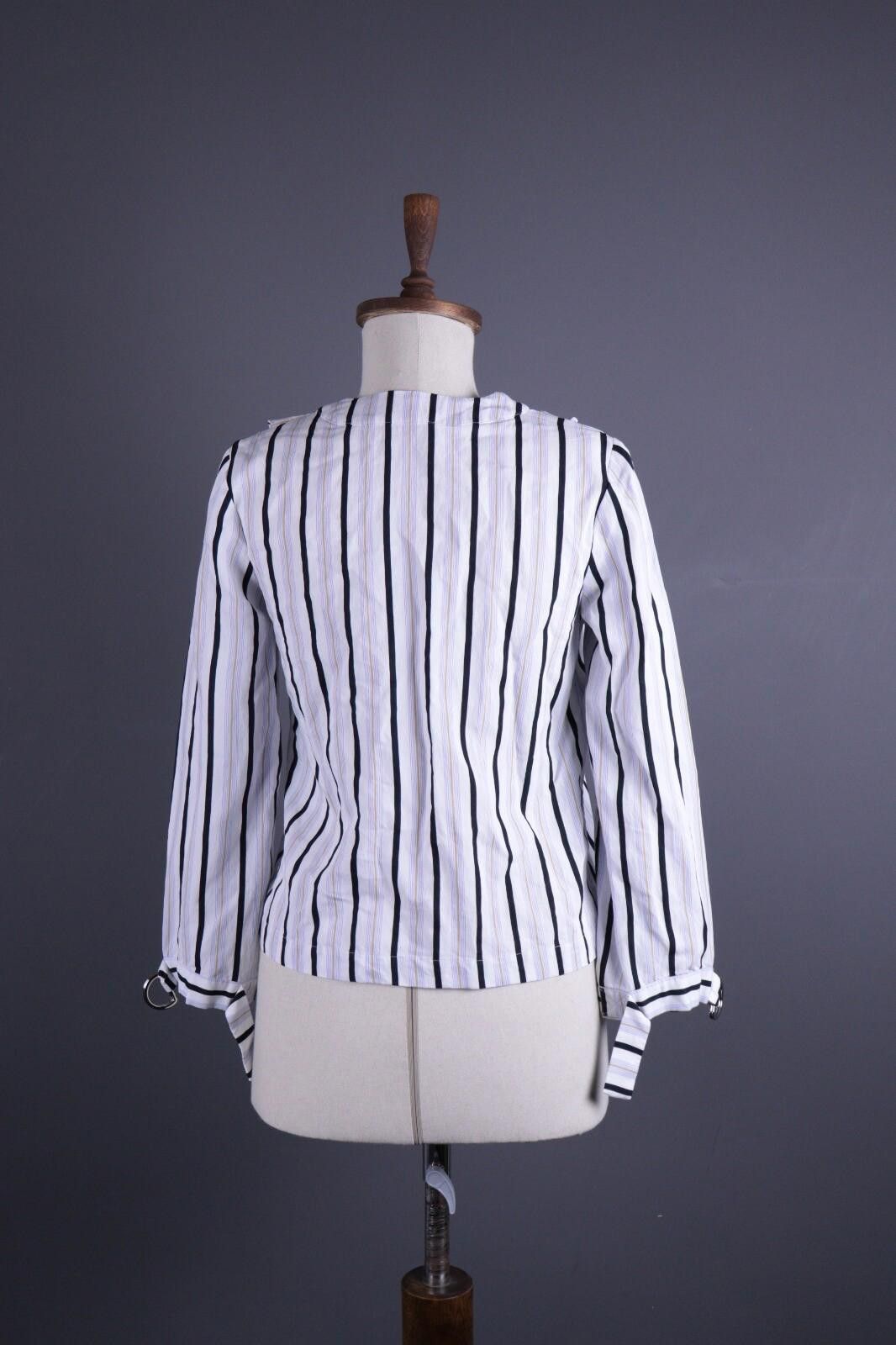 Designer Claudie Pierlot Paris White Lagenlook Blouse Shirt Sz 36 / S Size S / US 4 / IT 40 - 8 Thumbnail