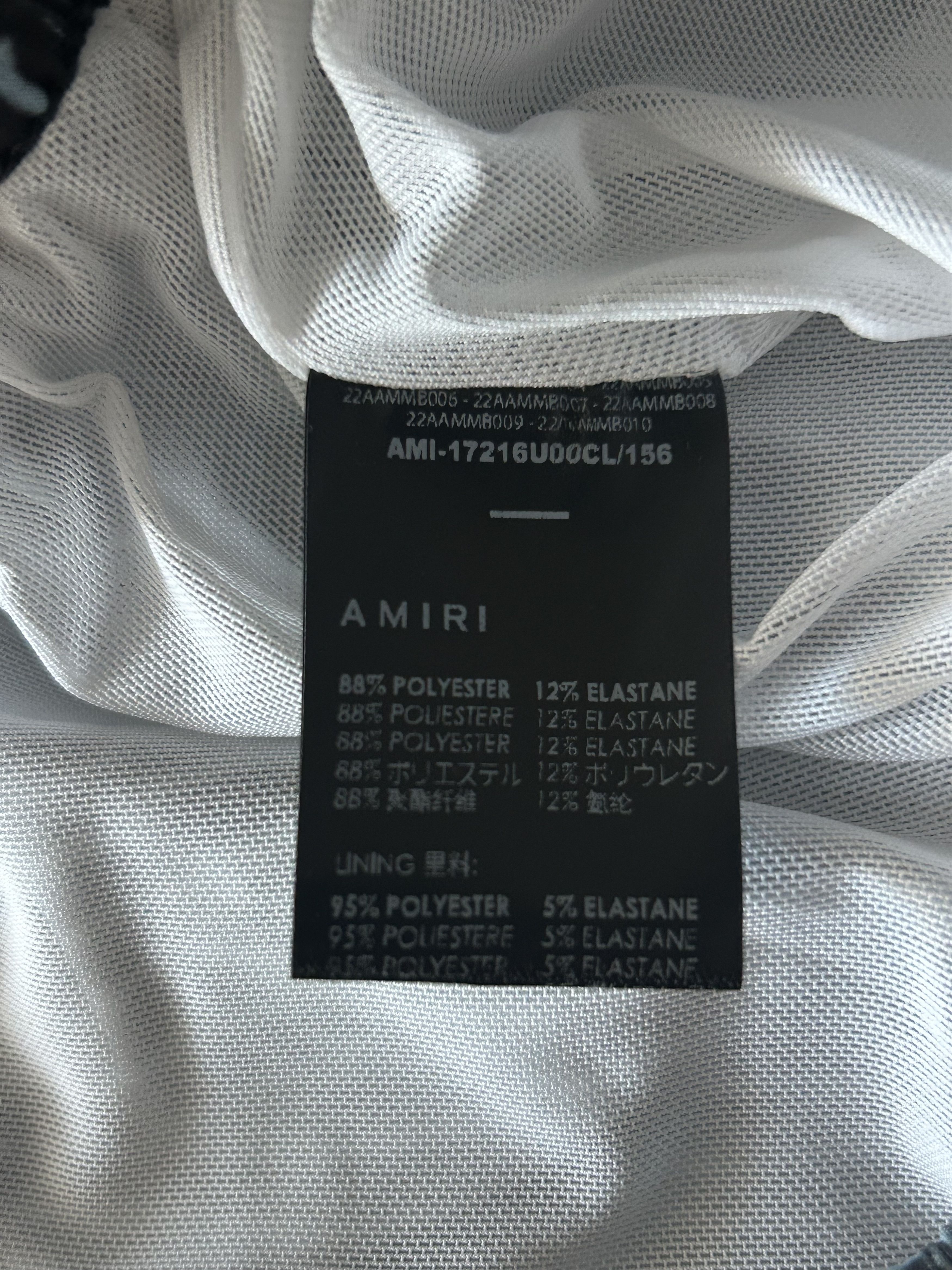 Amiri Amiri Blue & Black Repeat Logo Swimshorts Size US 32 / EU 48 - 4 Thumbnail