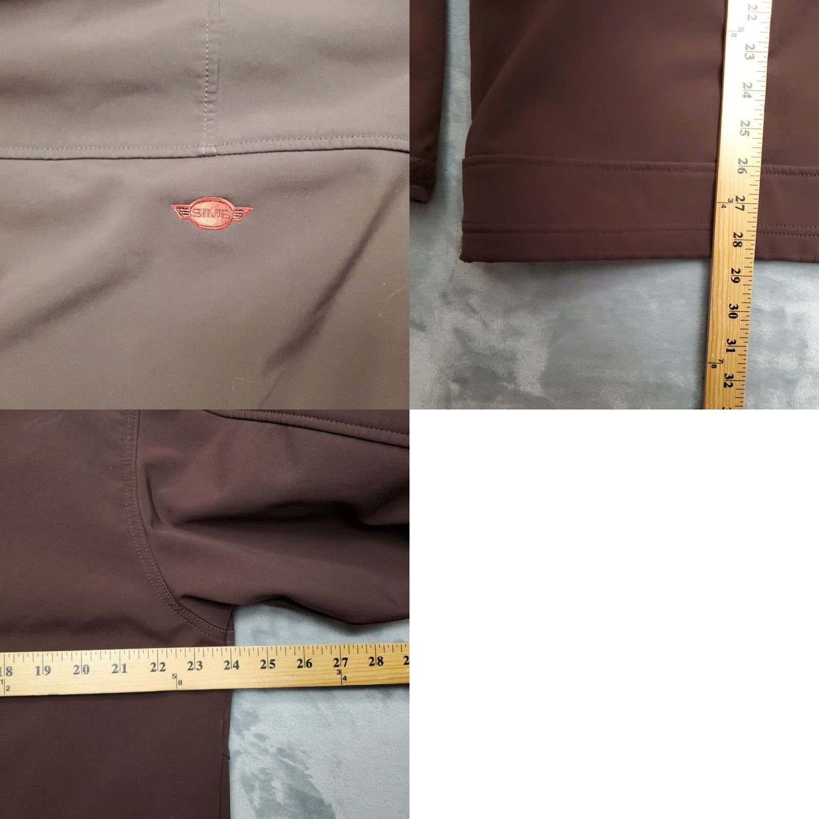 Vintage Simms Jacket Mens M Brown Softshell Fleece Lined Western Outdoors Fishing READ Size US M / EU 48-50 / 2 - 9 Thumbnail