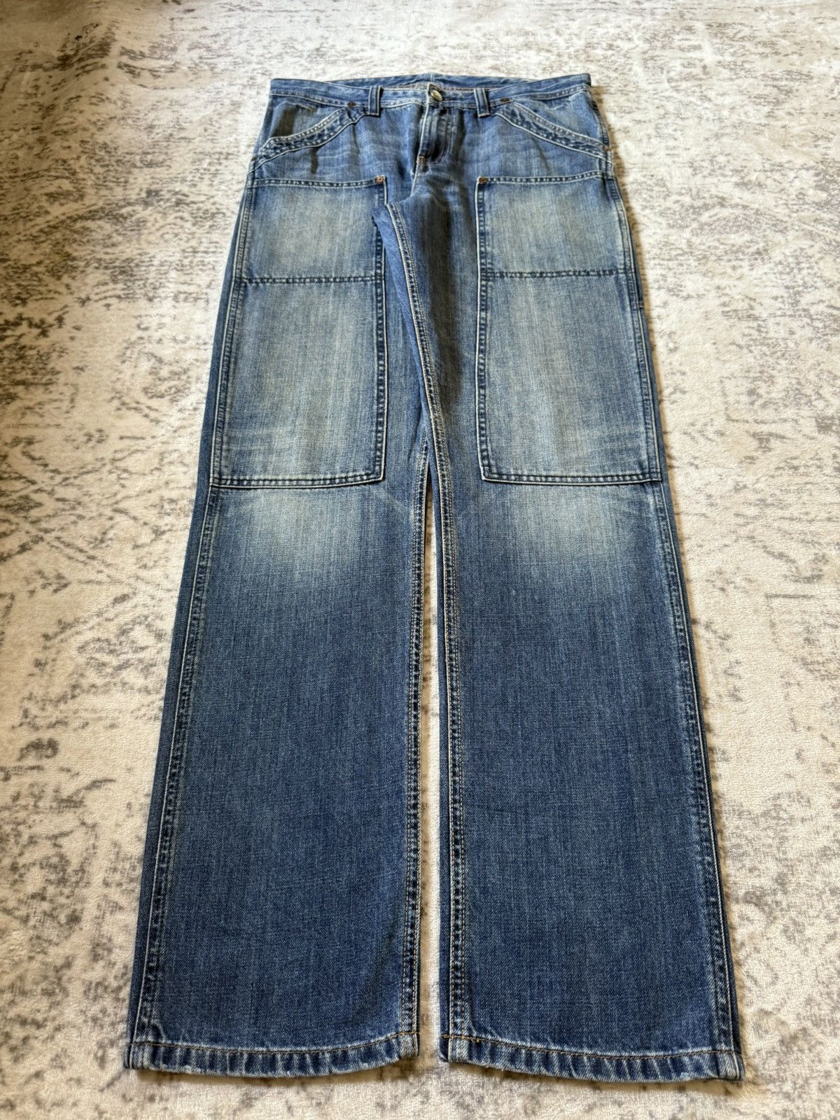 RRL Ralph Lauren Polo Ralph Lauren Double Knee Carpenters Denim Pants Size US 30 / EU 46 - 1 Thumbnail