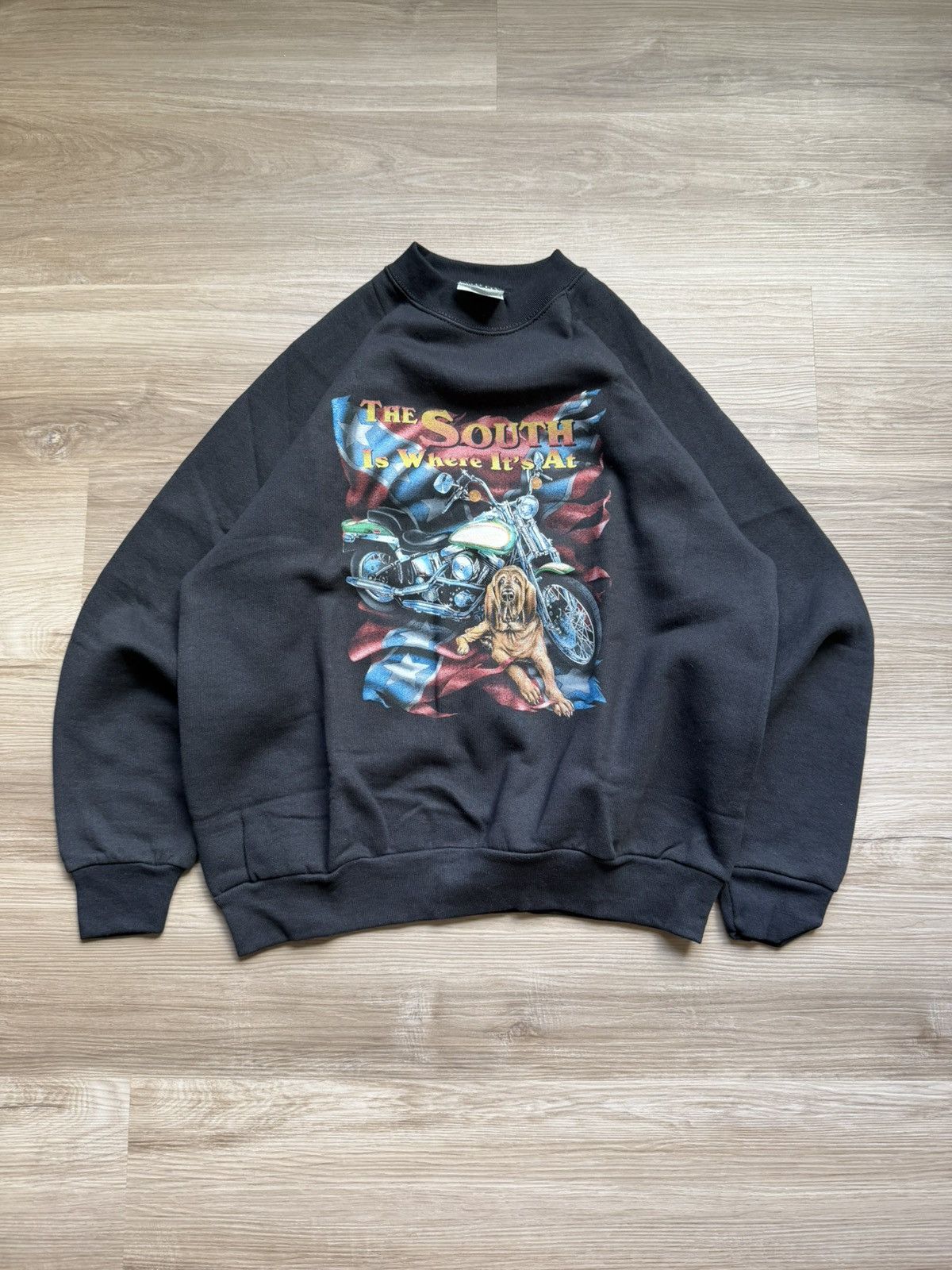 Harley Davidson Vintage Harley Davidson 3D emblem sweatshirt Size US L / EU 52-54 / 3 - 1 Thumbnail