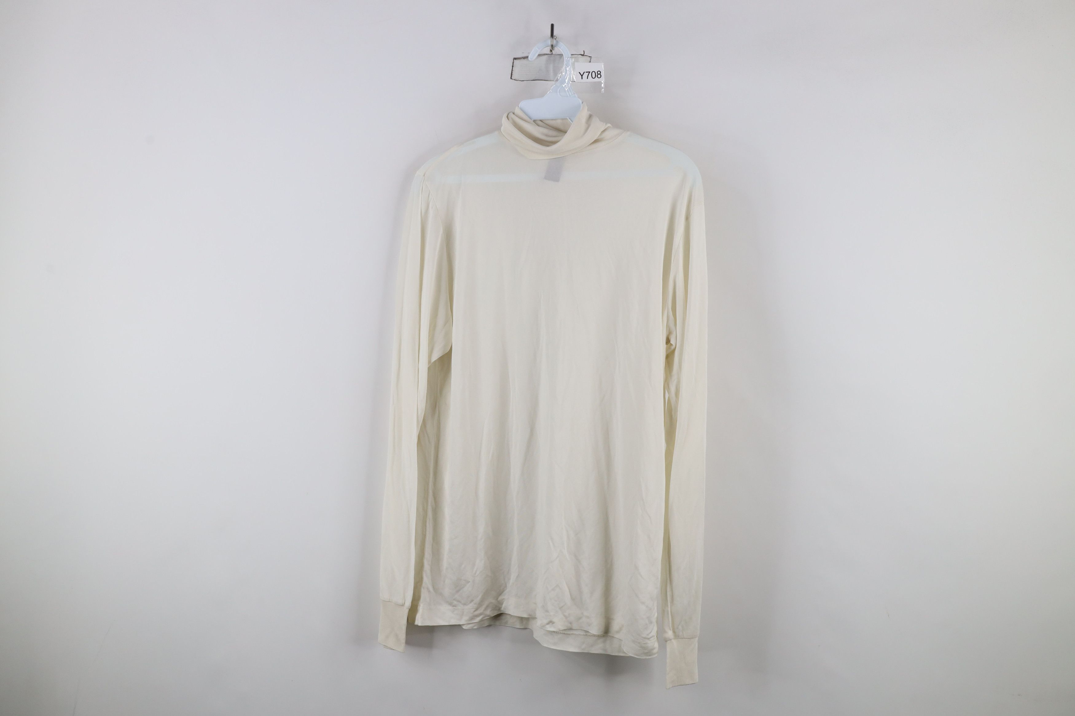 Lands' End × Vintage Vintage 90s Lands End Lightweight Knit Turtleneck T-Shirt Size US M / EU 48-50 / 2 - 1 Thumbnail