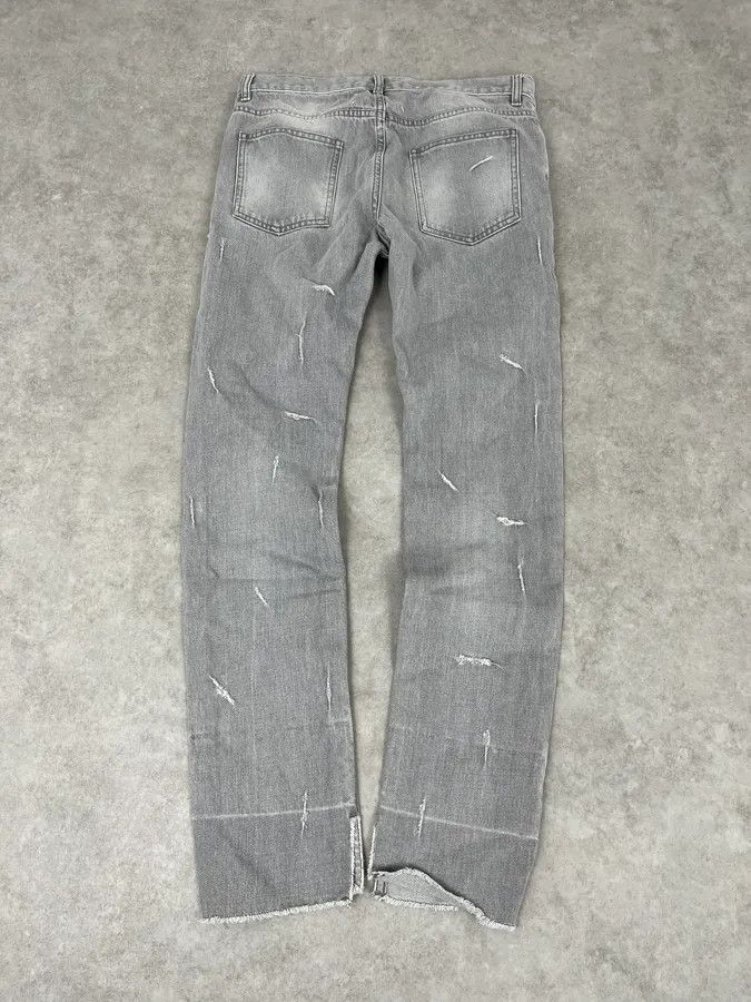 Maison Margiela SS2017 Maison Margiela Grey Slim Distressed Denim Jeans Size 25" / US 0 / IT 36 - 7 Thumbnail