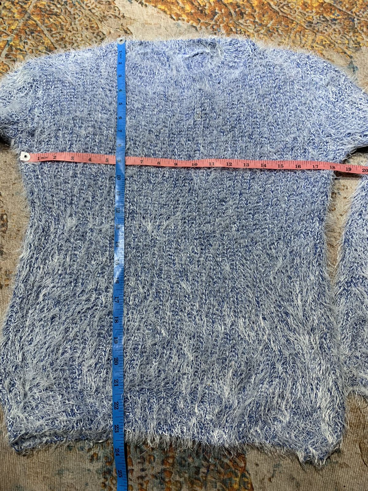 Hysteric Glamour × If Six Was Nine × Japanese Brand Y2k Undefined fuzzy mohair blue sweater Size US M / EU 48-50 / 2 - 5 Thumbnail