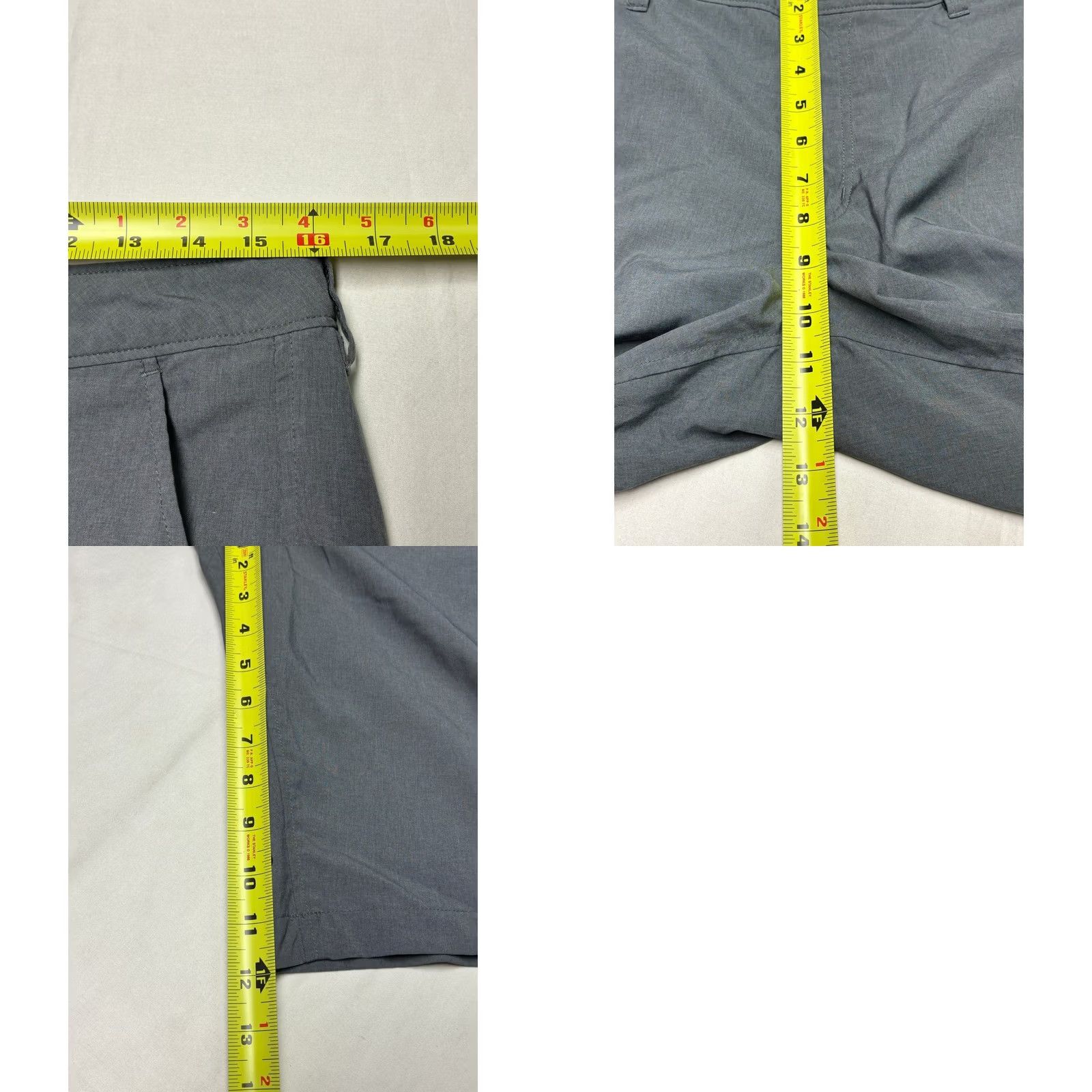 Fox Racing FOX Racing Mens Hybrid Walk Shorts Casual Chino 31x12 Grey Polyester Quick Dry Pockets Logo Button 2020s Mens Size US 31 - 8 Thumbnail