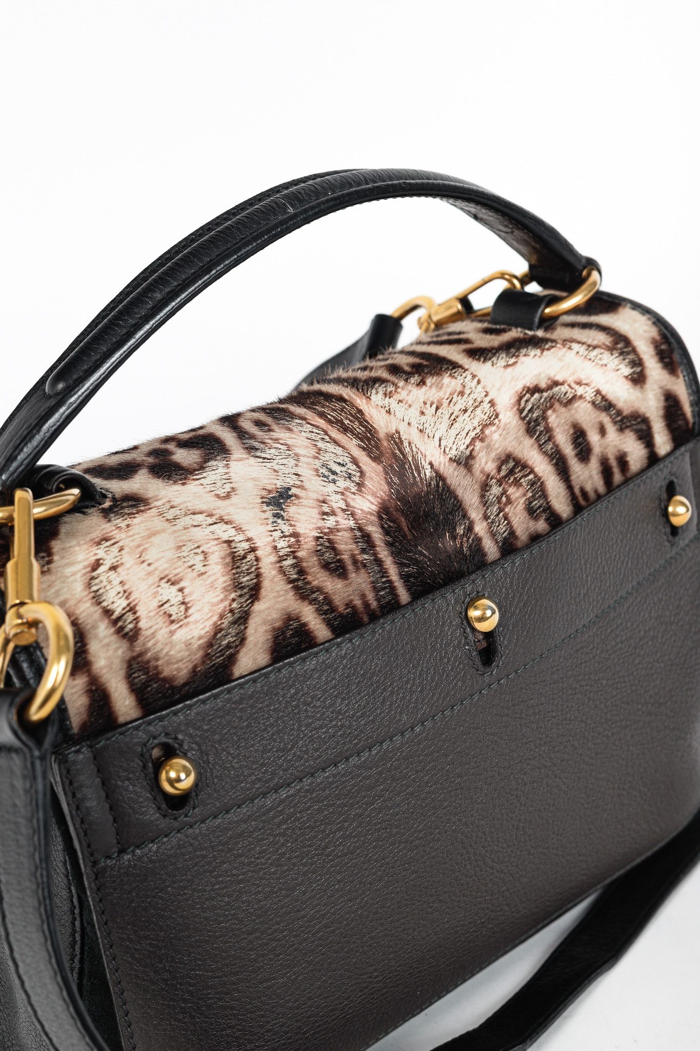 Yves Saint Laurent Yves Saint Laurent Small Muse II Leopard-Calf Hair Bag Size ONE SIZE - 9 Thumbnail