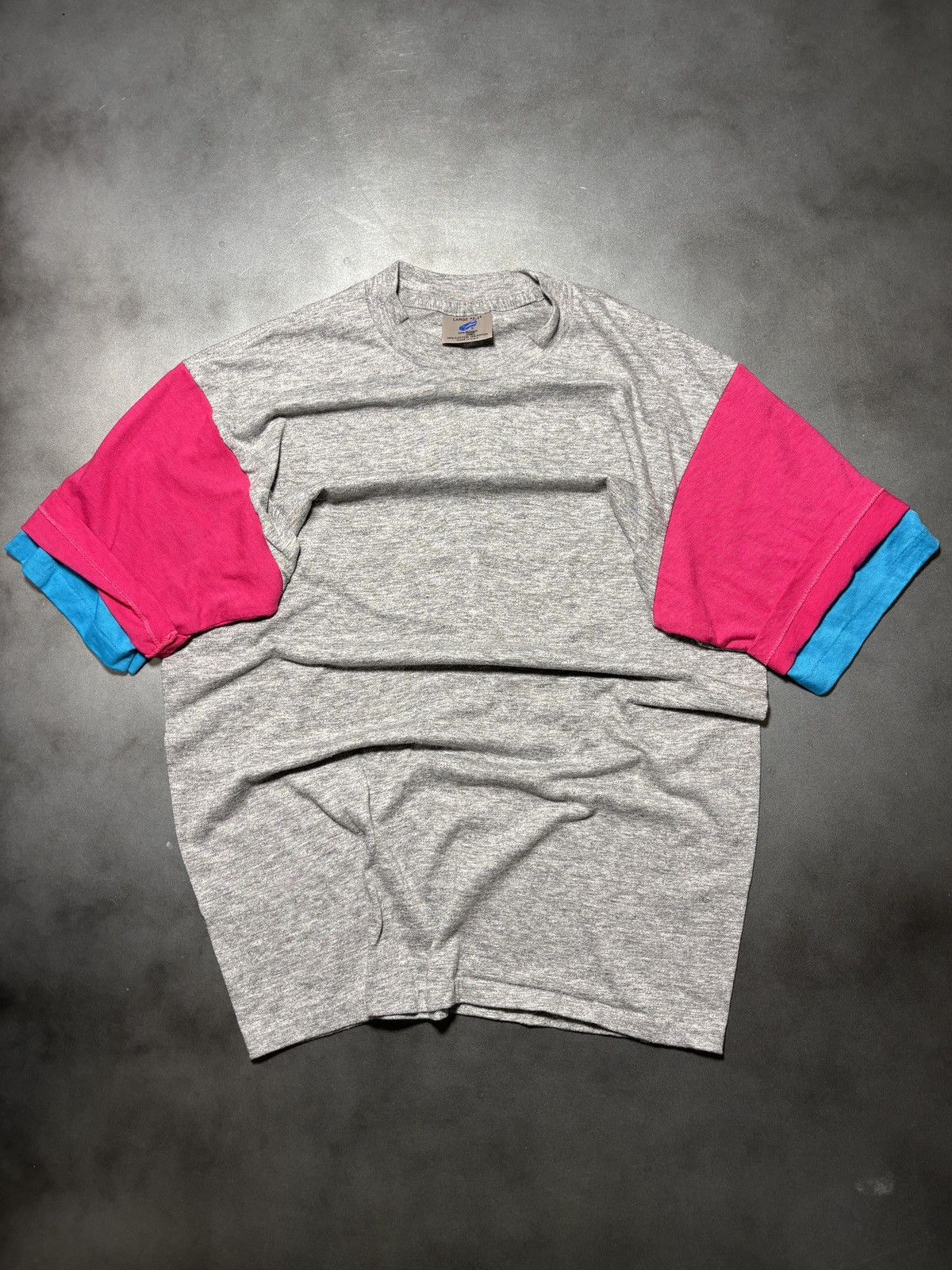 Vintage 1980s Doubler Layer T-Shirt Sneakers Tag Vintage Blank Tee Size US M / EU 48-50 / 2 - 11 Thumbnail