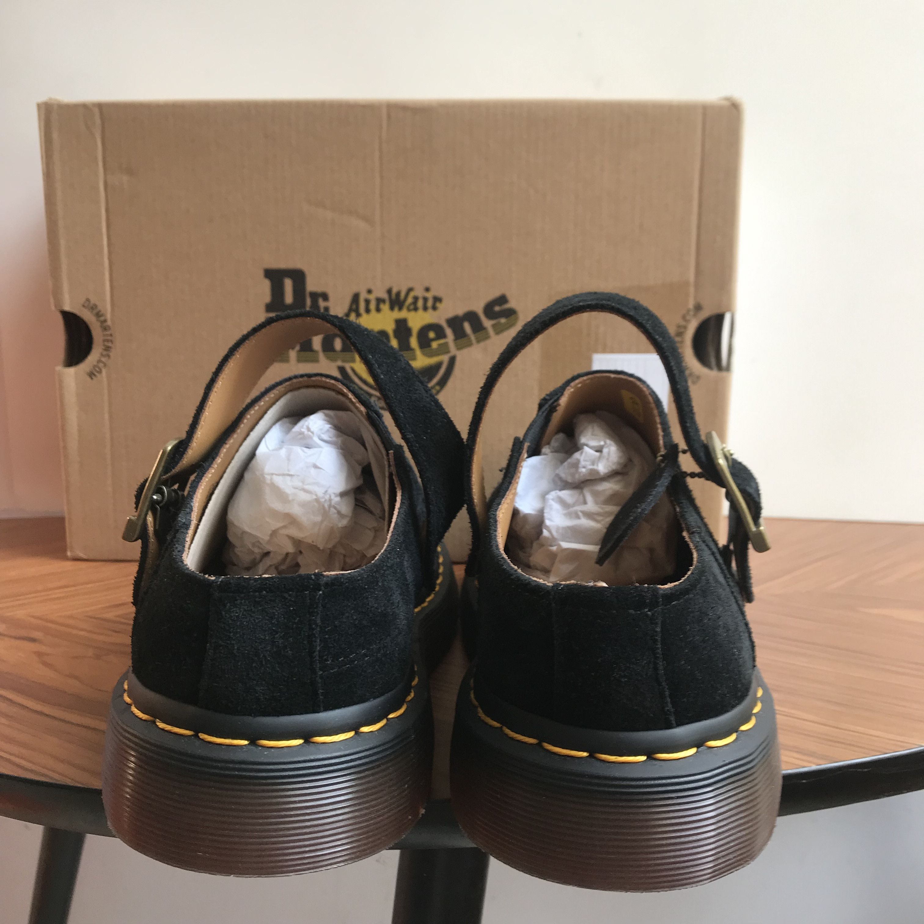 Dr. Martens Dr Martens Isham Dessert Oasis Suede Yellow Stitch Shoe Size US 9 / EU 42 - 8 Thumbnail