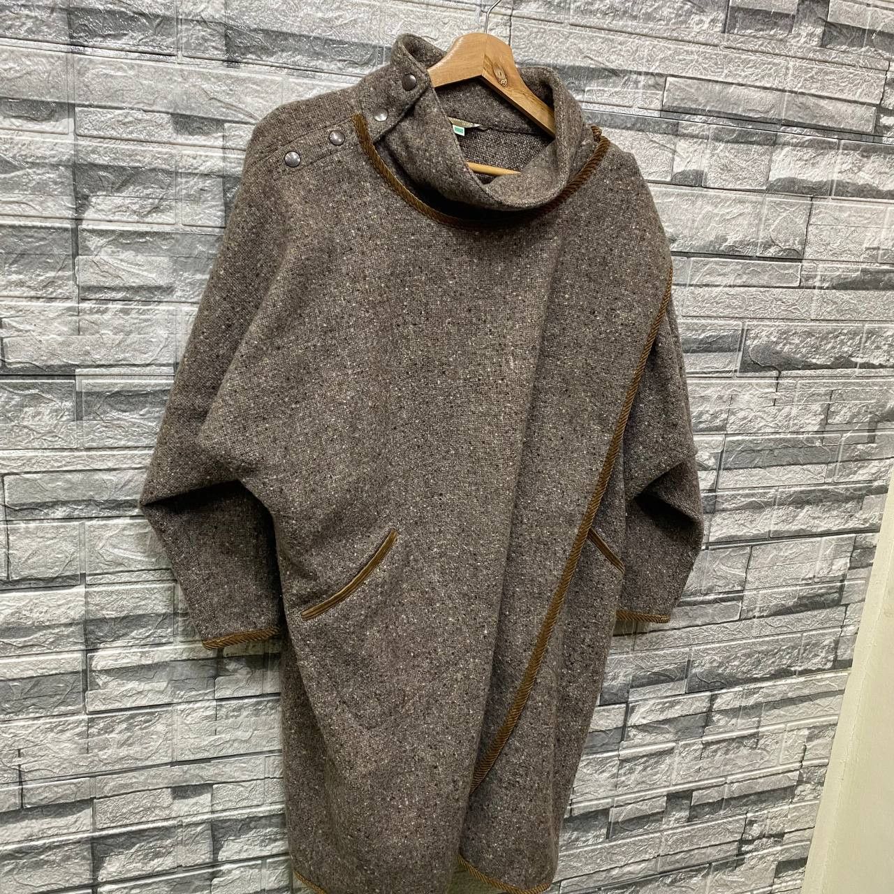 Japanese Brand YOHJI YAMAMOTO STYLE BOBBIE BROOKS N.YORK SCARF COAT WOOL Size US M / EU 48-50 / 2 - 16 Thumbnail