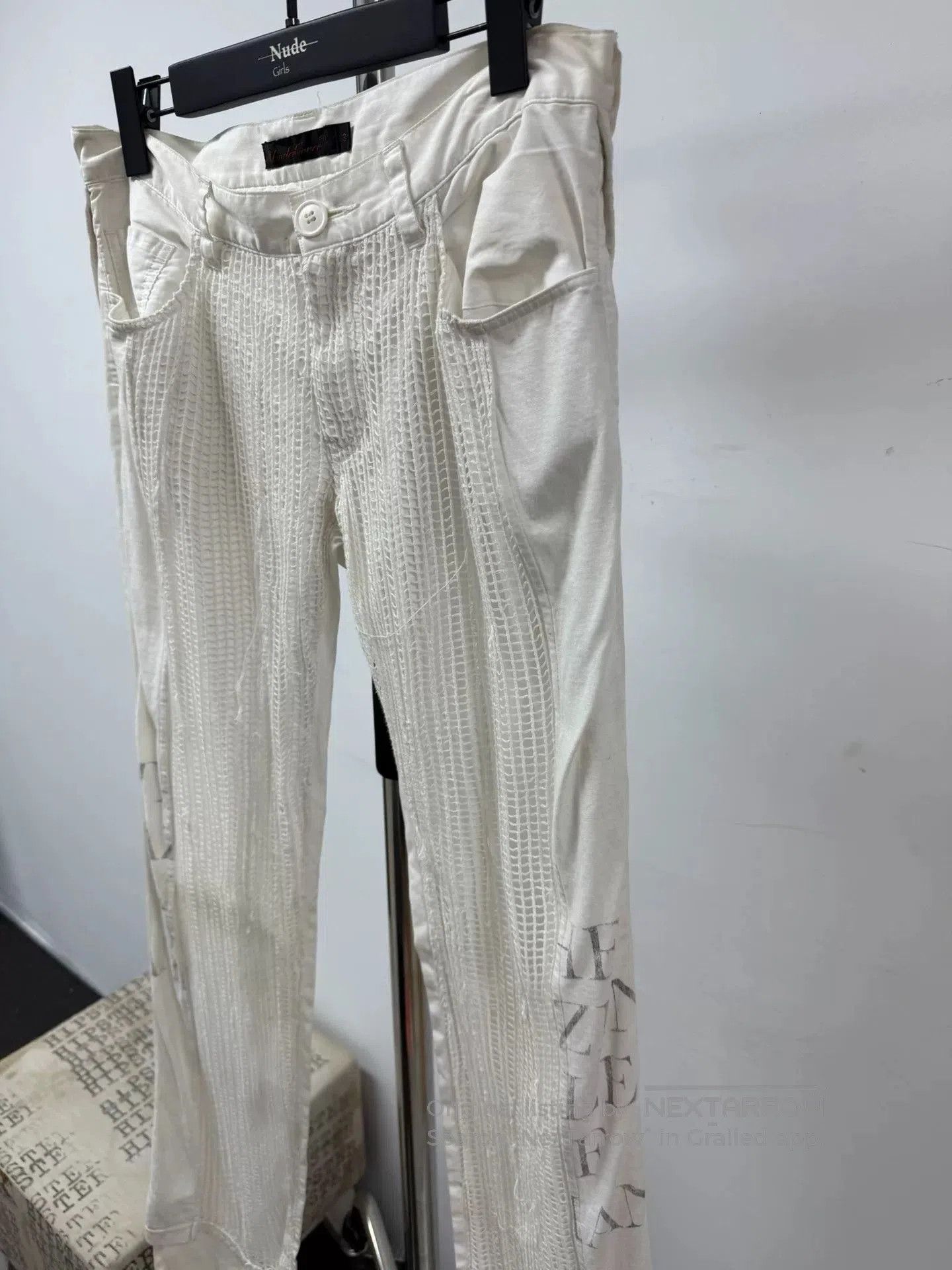 Comme des Garcons Homme Plus Undercover Grid Pattern Long Pants Size 3. Size 23" - 5 Thumbnail