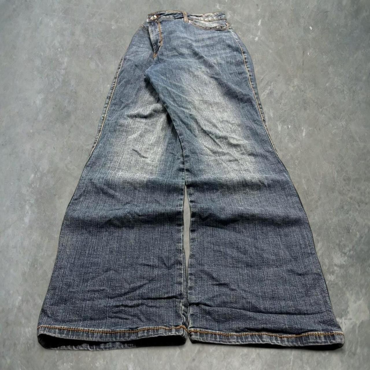 Vintage Crazy Vintage Y2K/2000s Flare Grunge Dark Wash Denim Jeans! Size US 36 / EU 52 - 3 Thumbnail