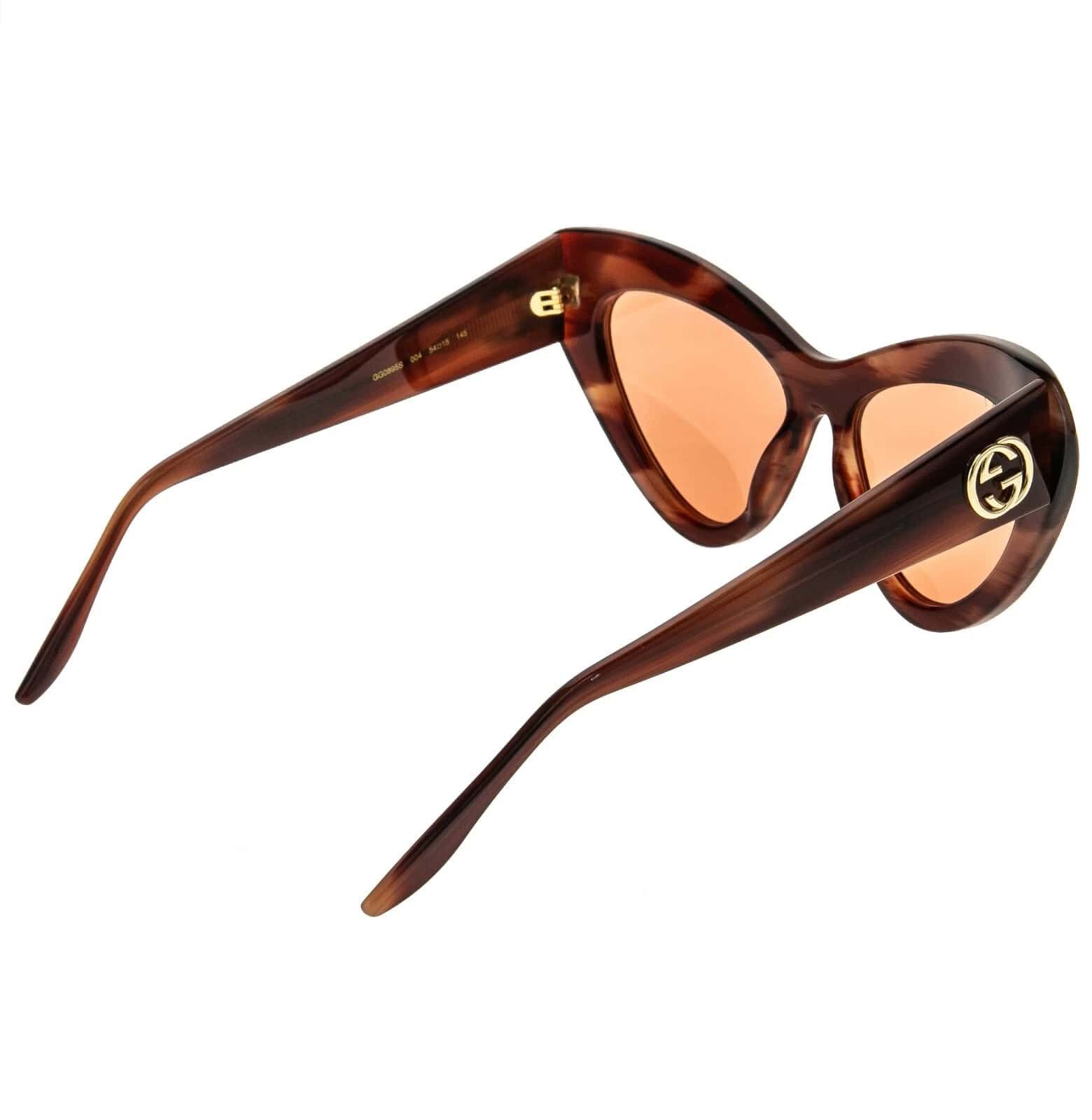 Gucci GUCCI Gg0895s 0895 Havana 004 Fashion Chunky Sunglasses Size ONE SIZE - 7 Thumbnail