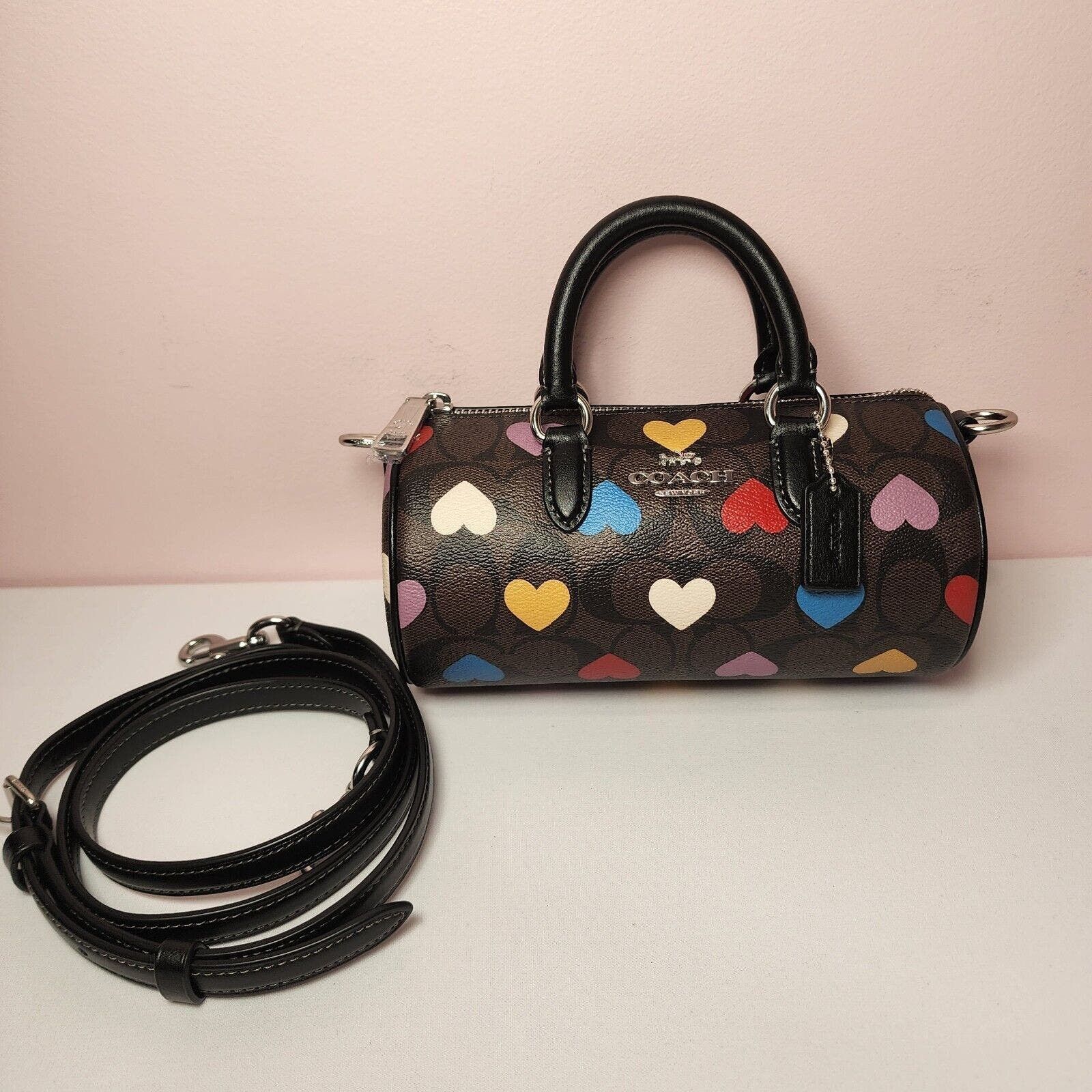 image of NWT Coach Co999 Lacey Crossbody In Signature Heart Print, Women's