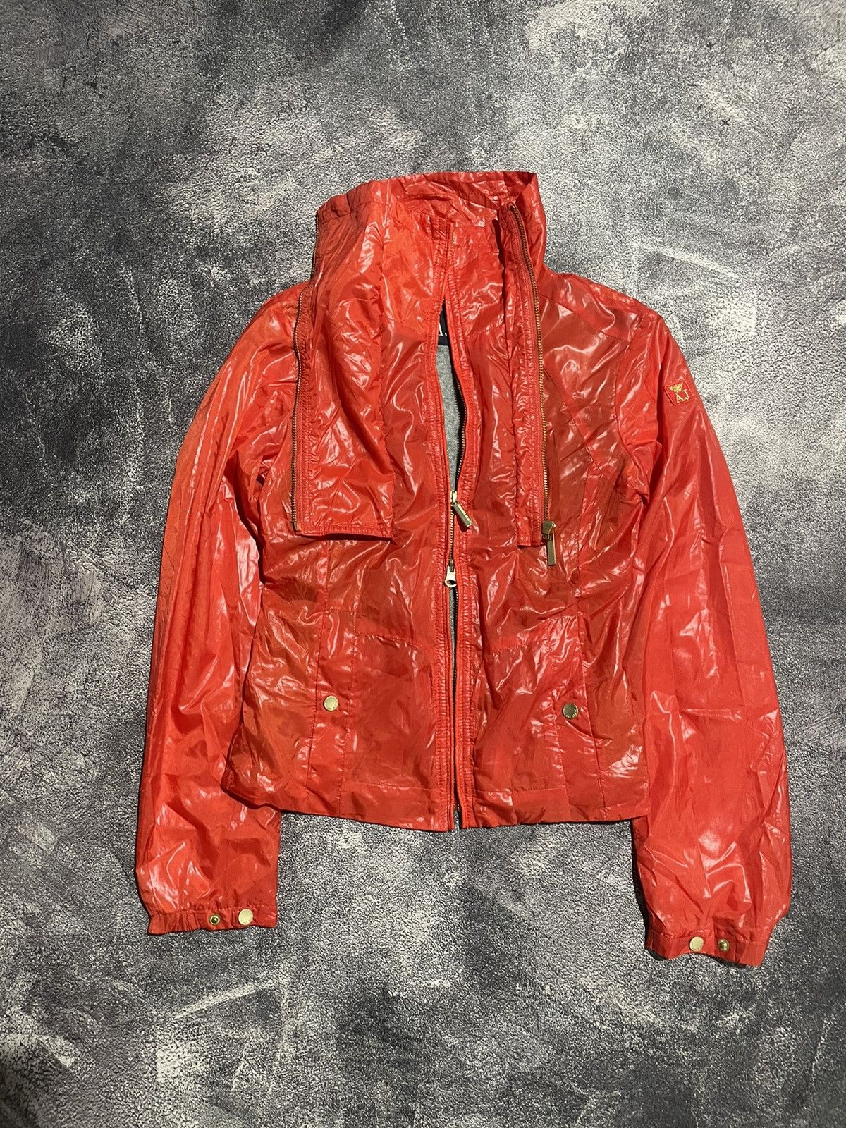 Armani Jeans Aniversary 30th Nylon Double Zipper Jacket
