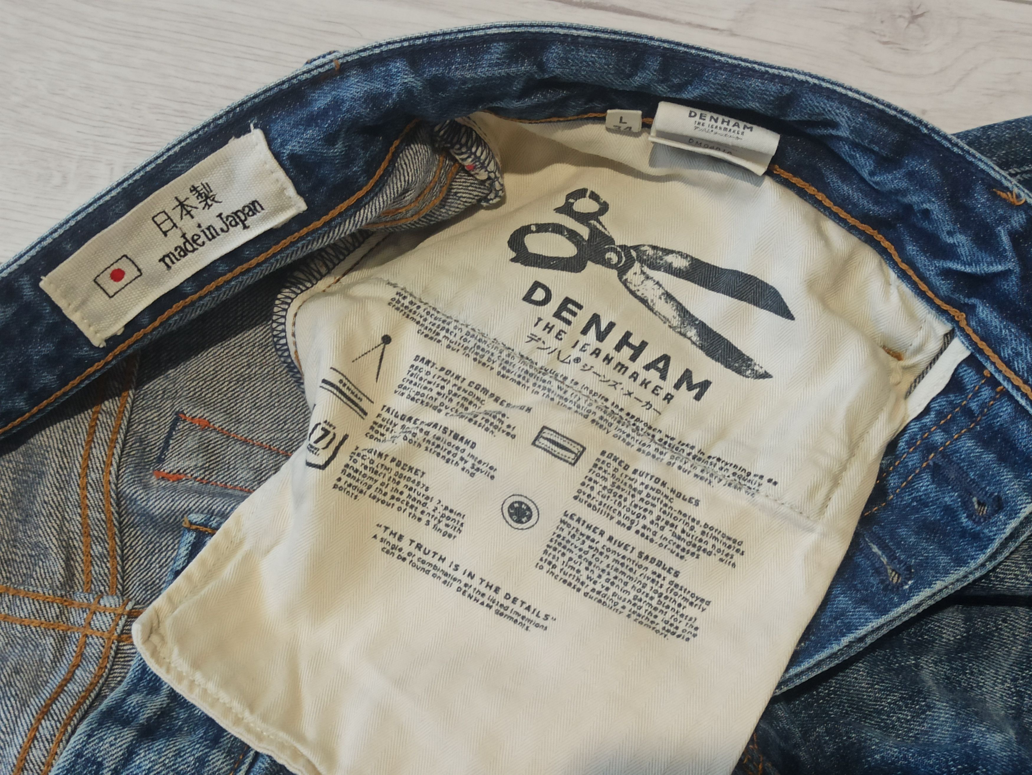 DENHAM × Japanese Brand × Vintage Denham selvedge Jeans Made in Japan Size US 34 / EU 50 - 8 Thumbnail