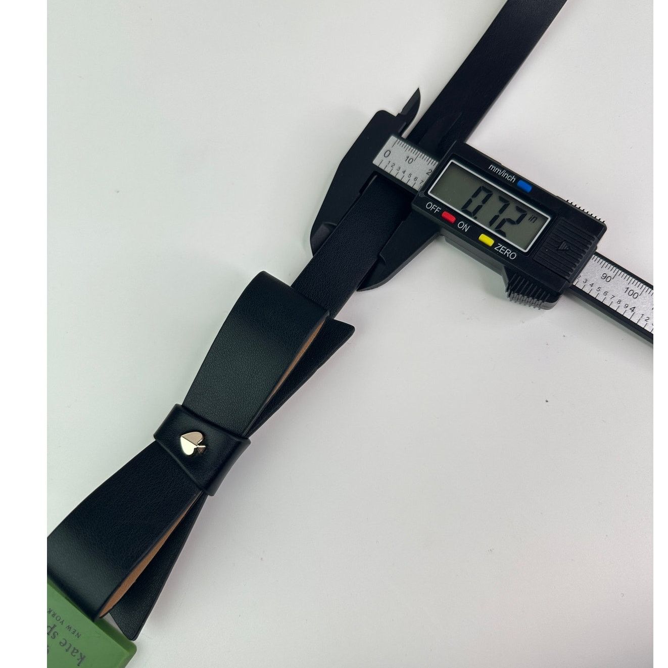 Kate Spade Kate Spade Black Bow with Gold Spade Leather Belt in Large Size ONE SIZE - 6 Thumbnail