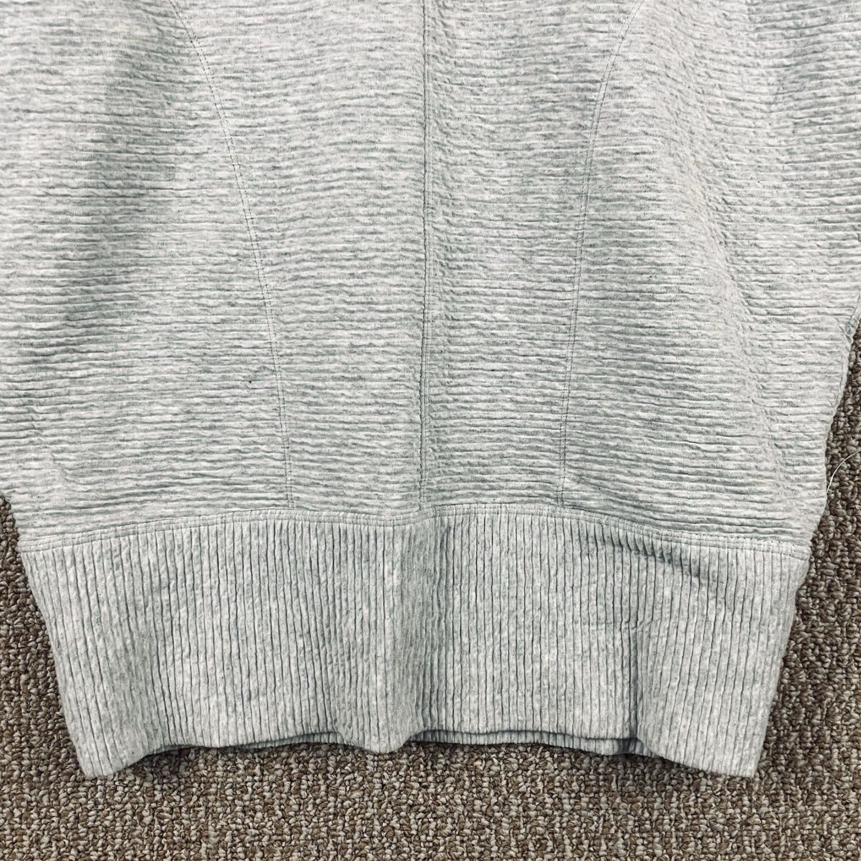 Lululemon Lululemon Dress Shirt Women Knee Length Heathered Ribbed Mock Neck Pullover Knit Cotton Blend Spandex Size 8 Gray Size M / US 6-8 / IT 42-44 - 4 Thumbnail