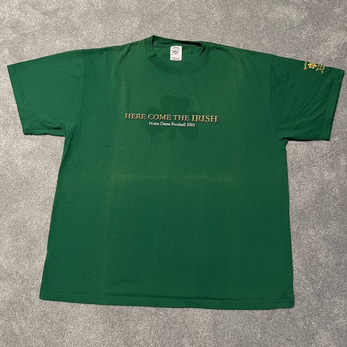 Vintage Vintage The Norte Dame Football Irish Magic College Logo Tee Size US XL / EU 56 / 4 - 2 Thumbnail