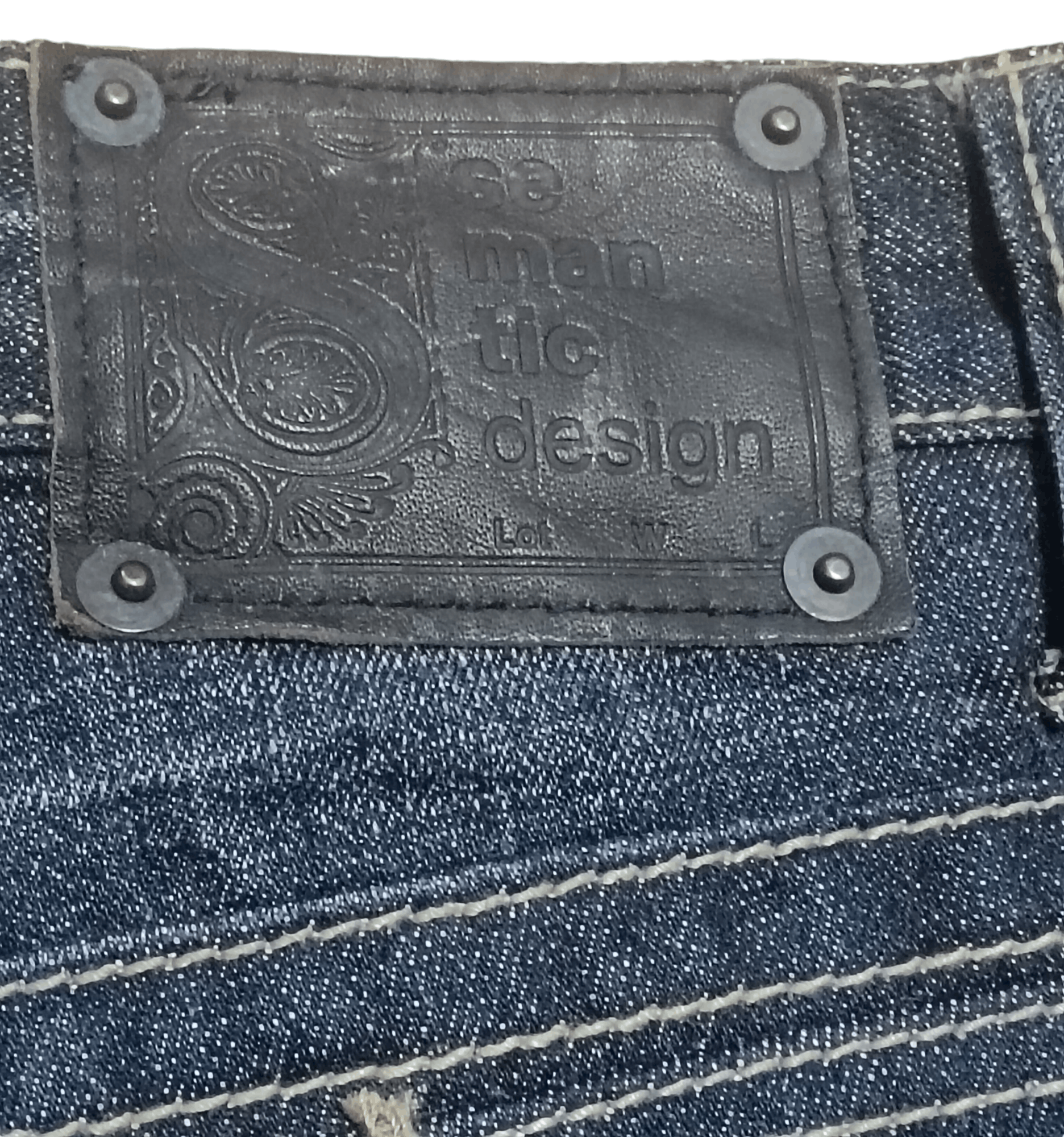 Japanese Brand × Seditionaries × semanticdesign SEMANTIC DESIGN SEASONED STUDDED FLARED JEANS Size US 33 - 6 Thumbnail