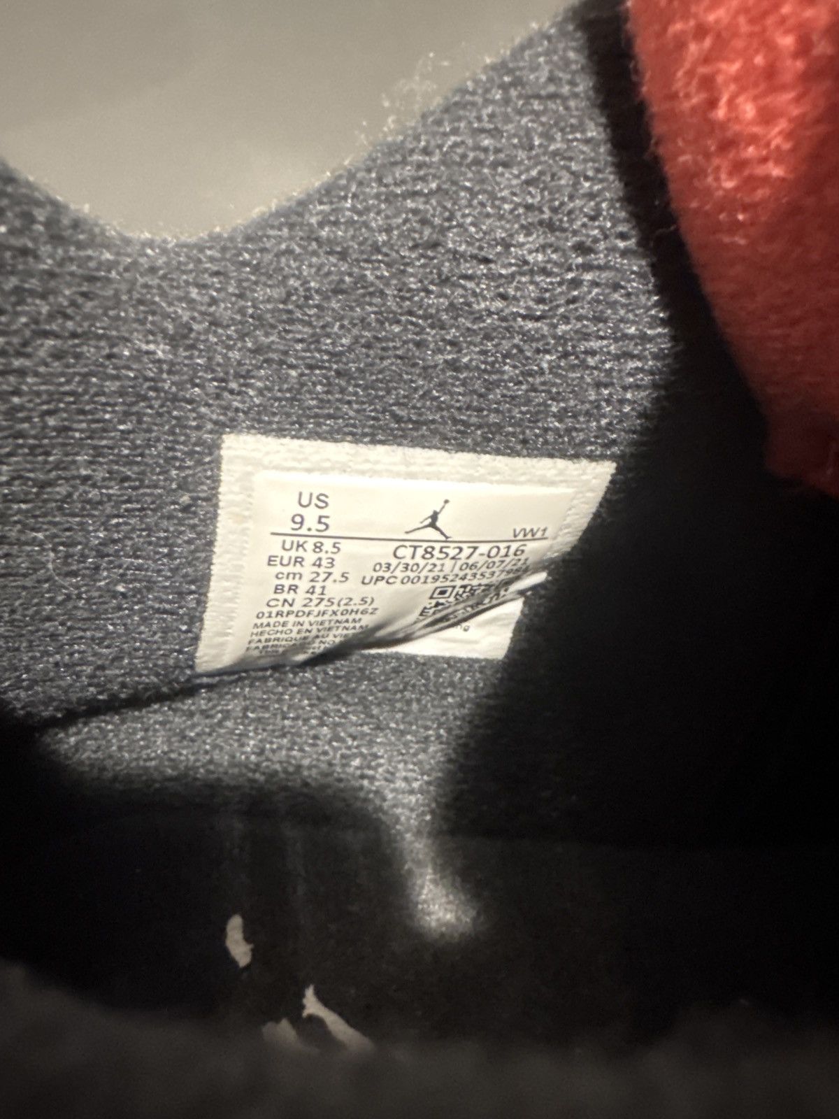Jordan Brand Red thunders Size US 9.5 / EU 42-43 - 6 Thumbnail
