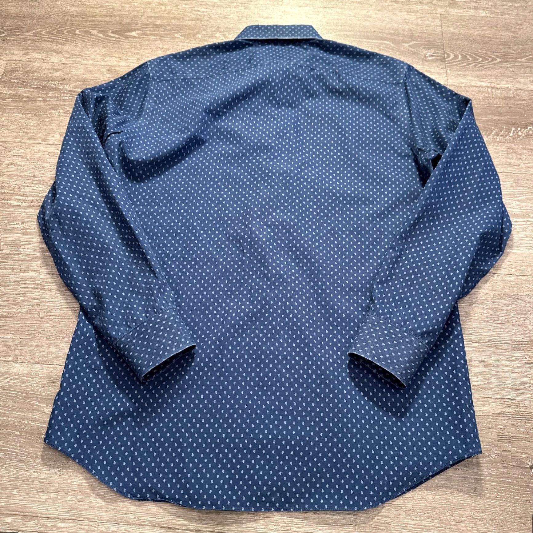 Banana Republic Banana Republic Shirt Mens Medium Blue Camden Geometric Preppy Button-Up Size US M / EU 48-50 / 2 - 4 Thumbnail