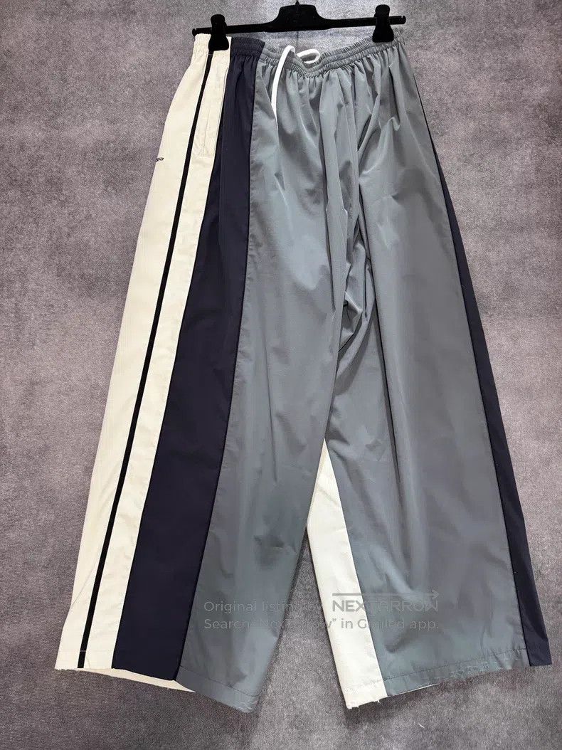 Balenciaga Balenciaga White and Gray Aged Destroyed Sweatpants with F Size US 34 / EU 50 - 2 Thumbnail
