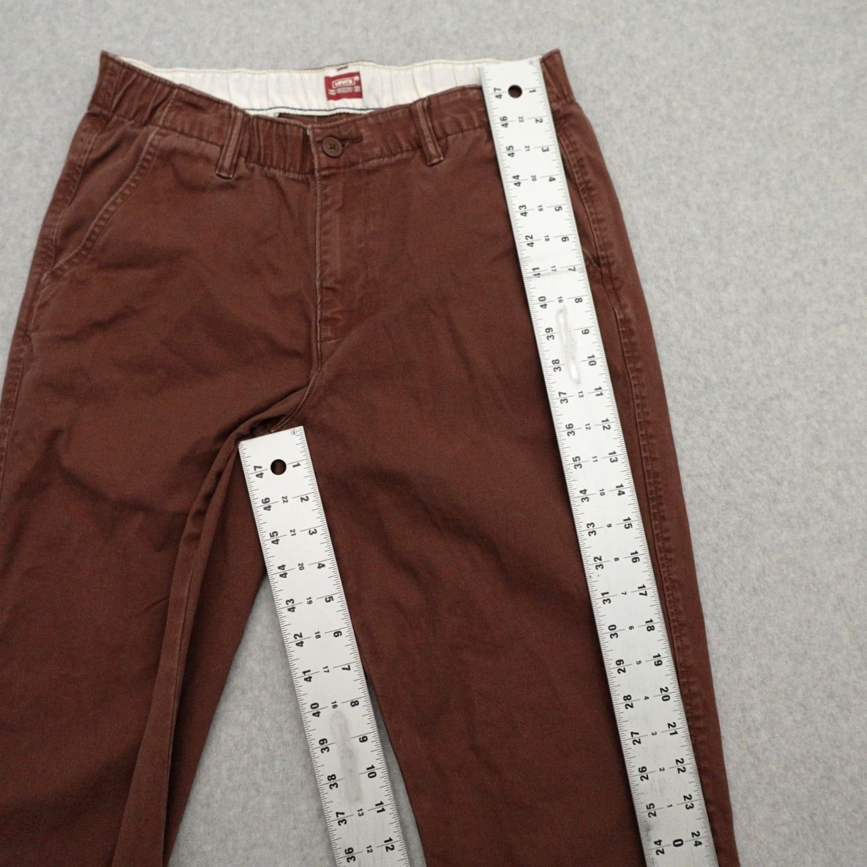 Levi's Levi’s XX Chino EZ Mens Small (31X28) Brown Pants Relaxed Inseam 28 Straight Jeans Size US 31 - 6 Thumbnail