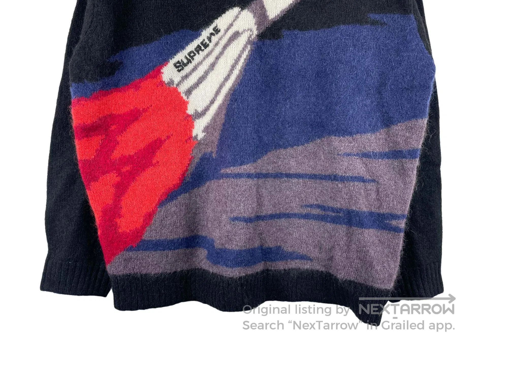 Supreme Supreme Rocket Pattern Round Neck Knit Sweater Size US XL / EU 56 / 4 - 4 Thumbnail