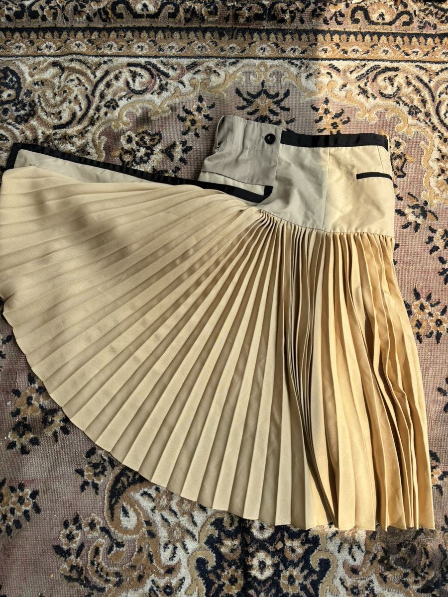 Sacai Sacai Pleated skirt Size 31" - 2 Thumbnail
