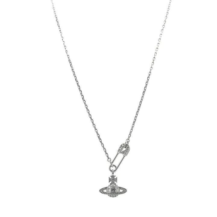 Vivienne Westwood Vivienne Westwood Lucrece Crystal Safety Pin Necklace Size ONE SIZE - 1 Thumbnail