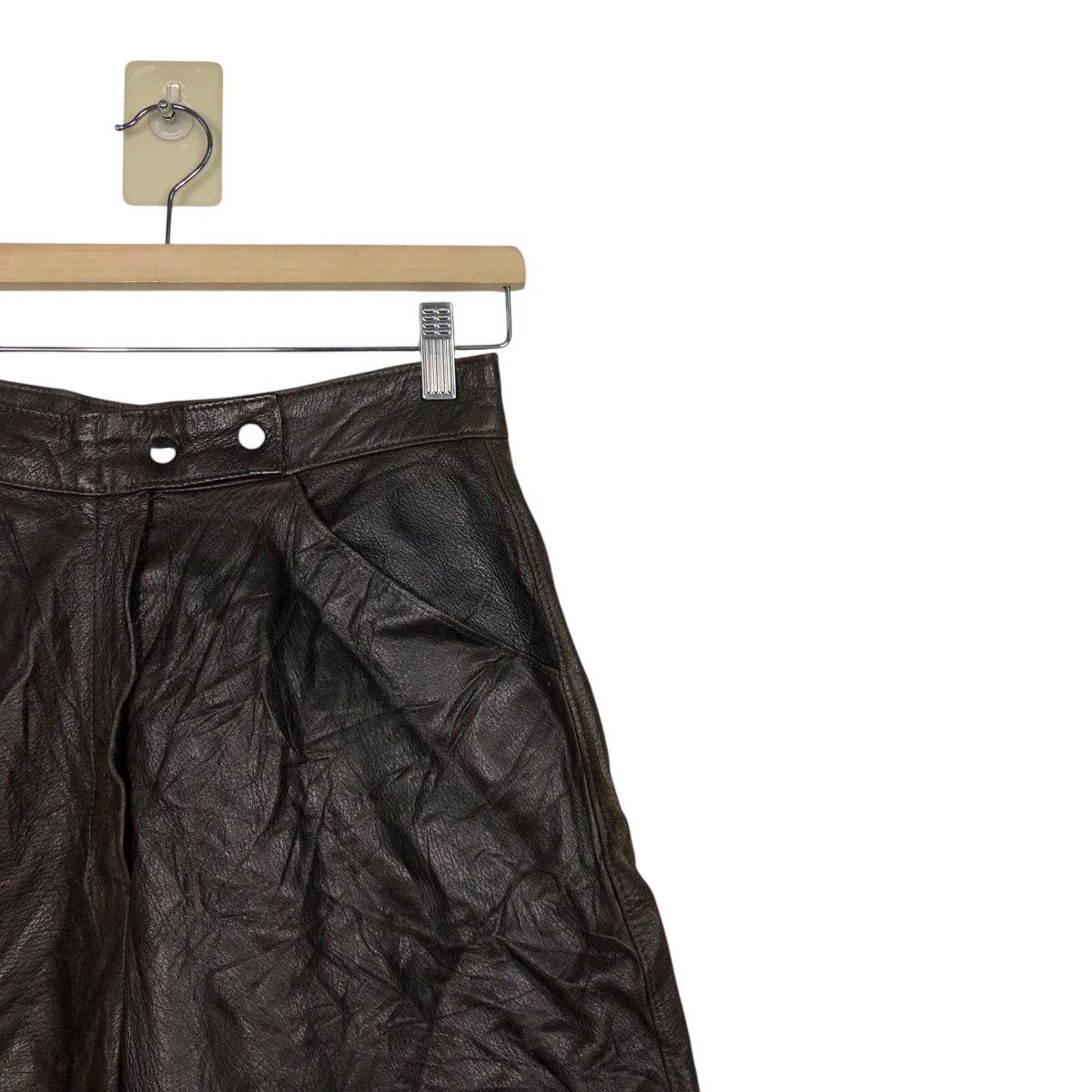 Japanese Brand 📌Vintage Biker Leather Pants Racing Maxima Issey Miyake Size US 26 / EU 42 - 6 Thumbnail