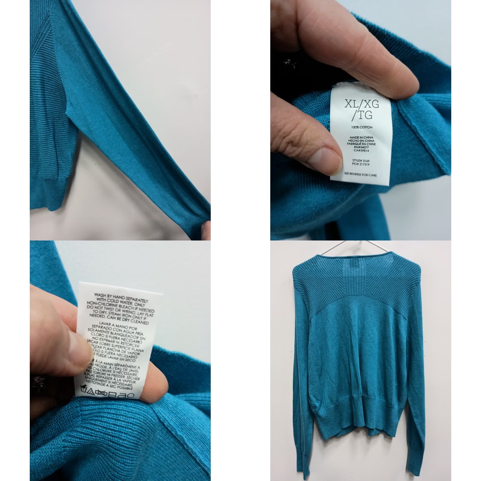 Vintage Cabi Cap Womens XL Blue Darby Cardigan Preppy Office Capsule Button front Size XL / US 12-14 / IT 48-50 - 8 Thumbnail