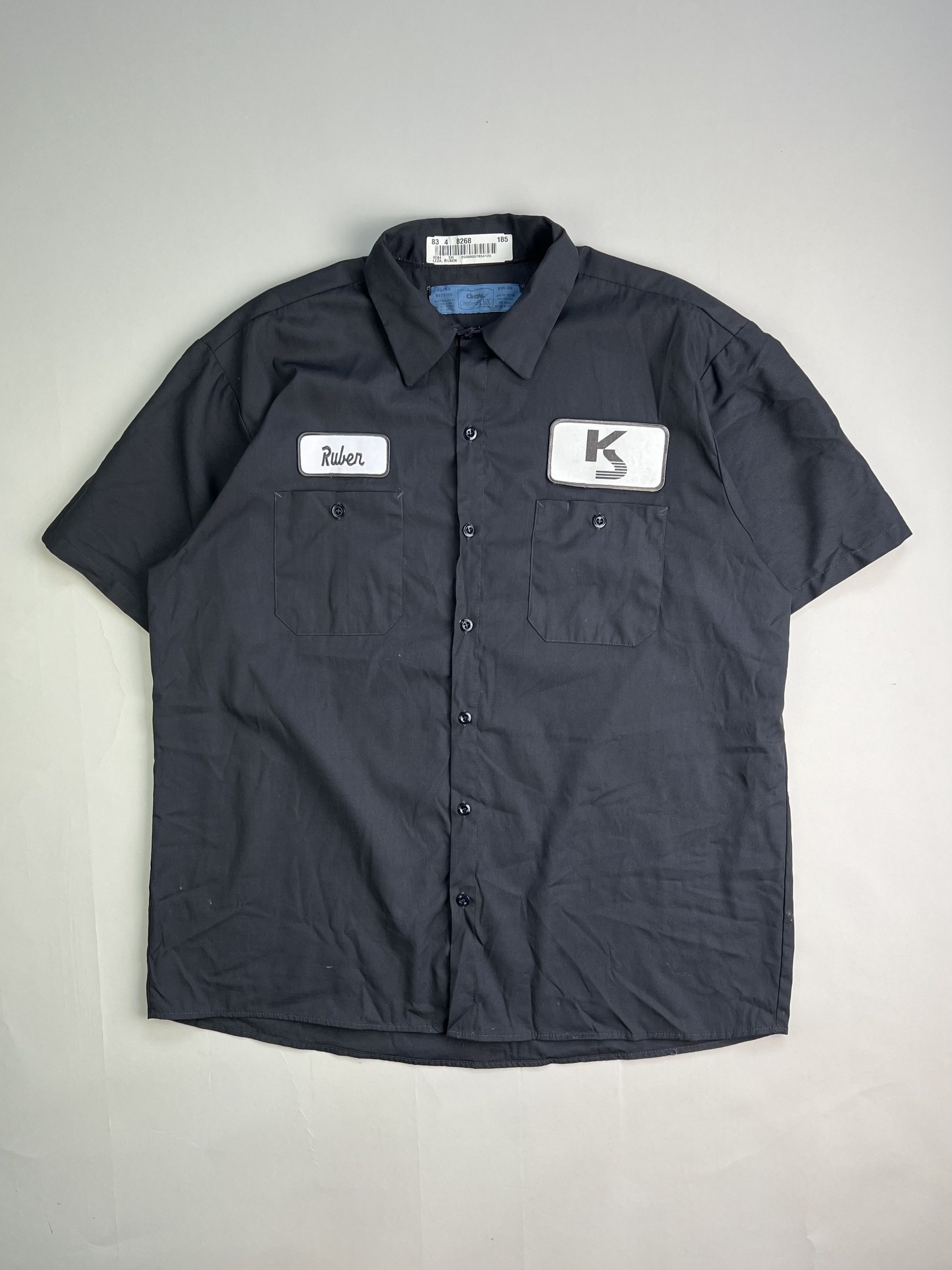 Cintas Vintage Cintas Work Shirt Dark Gray XL Size US XL / EU 56 / 4 - 1 Thumbnail