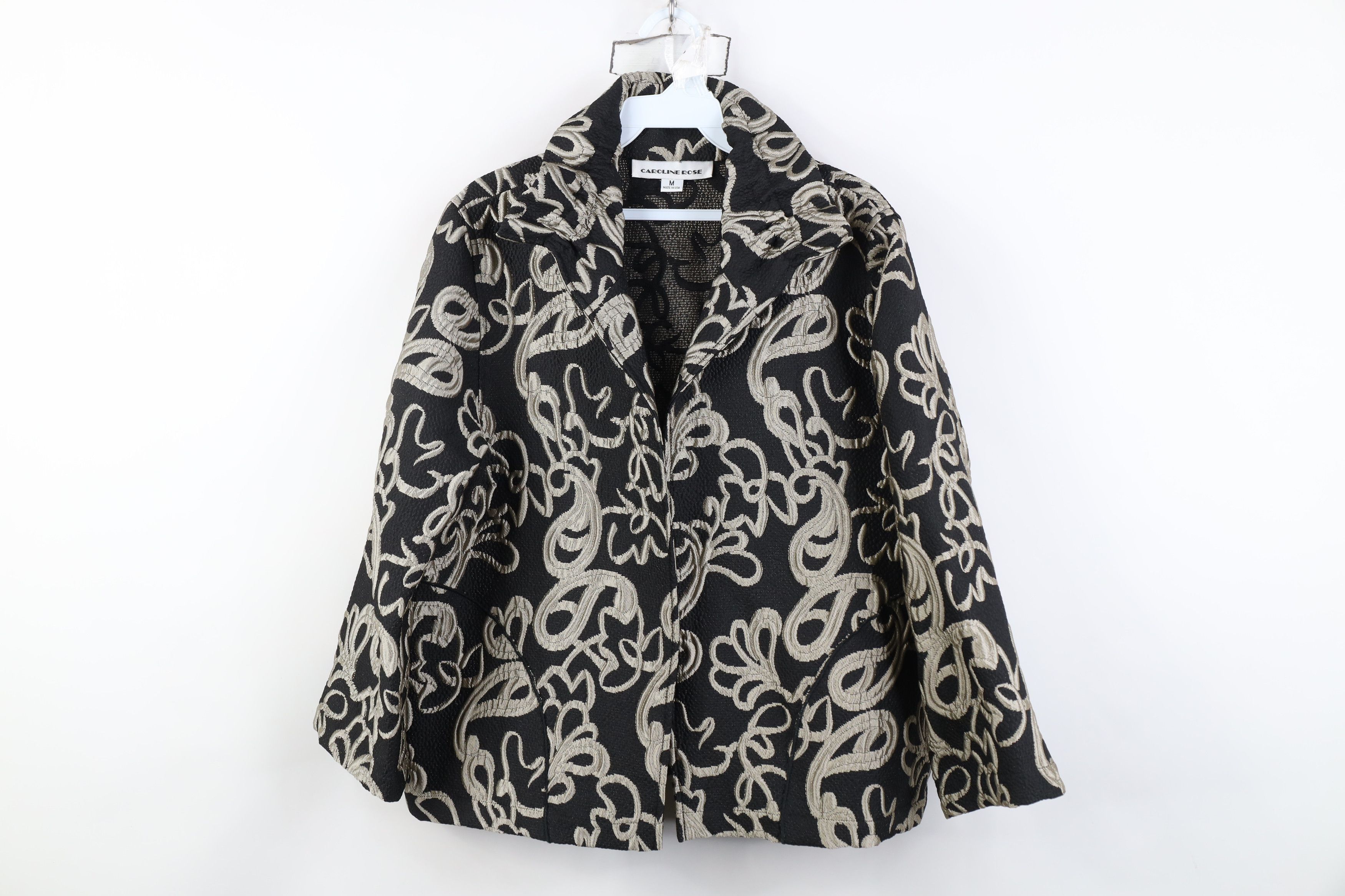 Vintage Vintage 90s Streetwear Evening Open Blazer Jacket USA Size M / US 6-8 / IT 42-44 - 1 Thumbnail